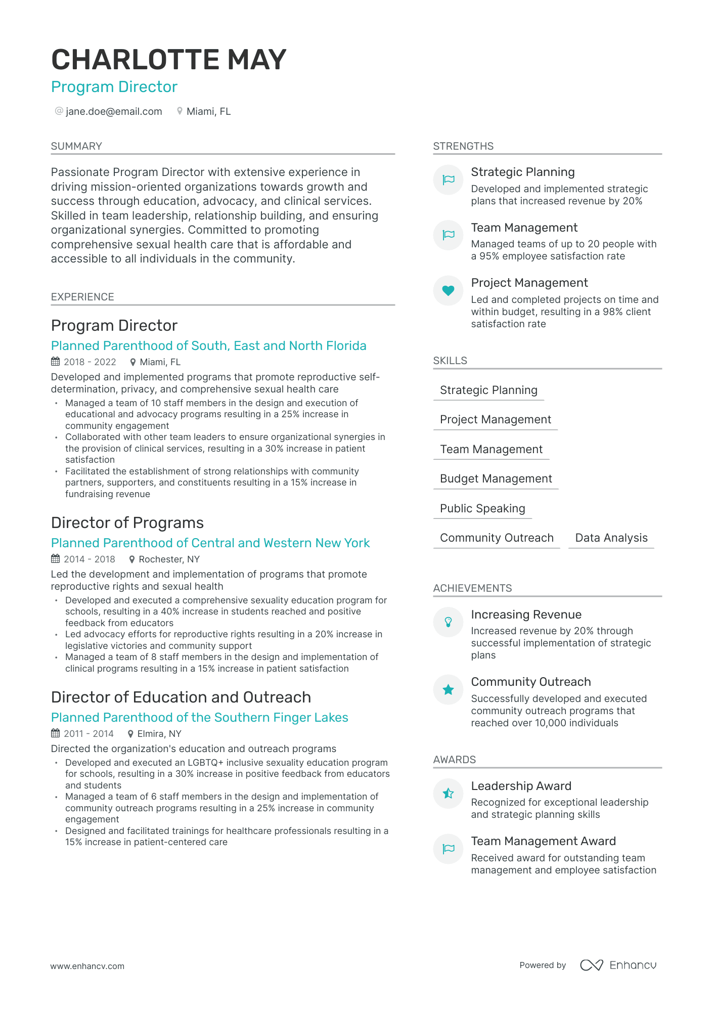 5 Program Director Resume Examples - AHR0cHM6Ly9jZG4uZW5oYW5jdi5jb20vcHJlZGVmaW5lZC1leGFtcGxlcy9ZejlQWVZRRU94Z0JoWk1zZ1p0aFQzWVdlRm1FcTg4ZGpaUnhQVUh6L2ltYWdlLnBuZw~~. 