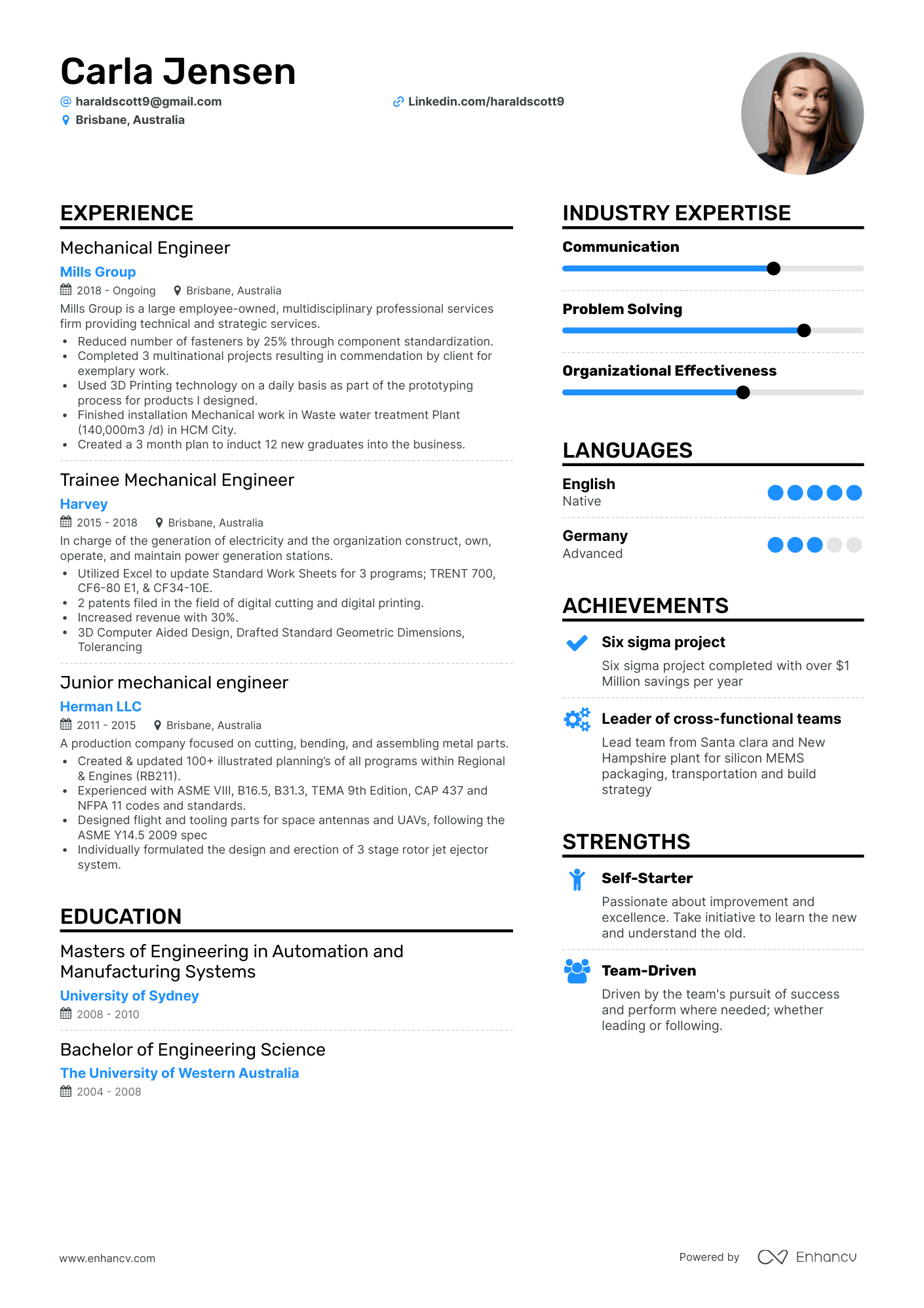 8 Mechanical Engineer Resume Examples & Guide for 2023