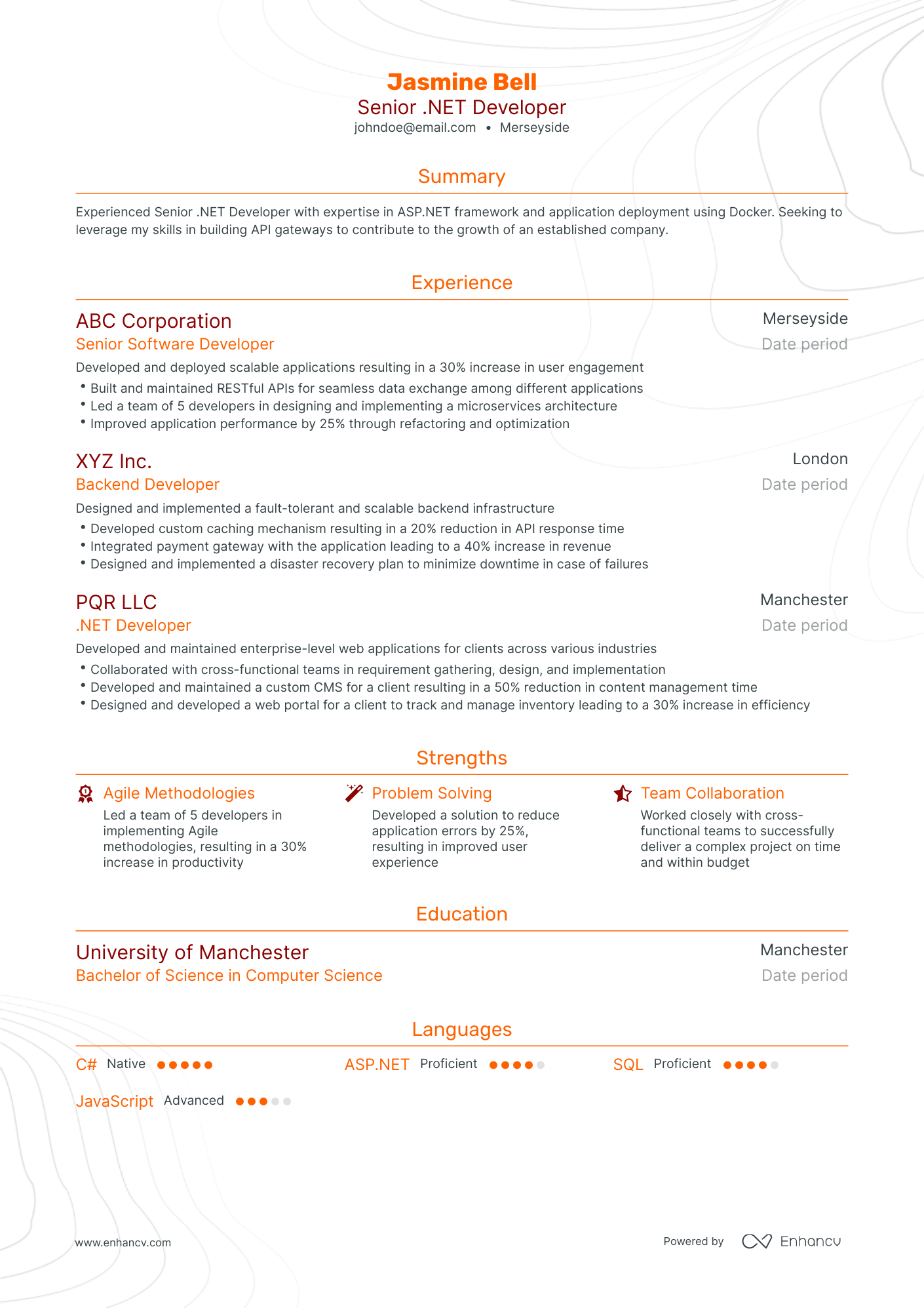 5 Senior Developer Resume Examples & Guide for 2024
