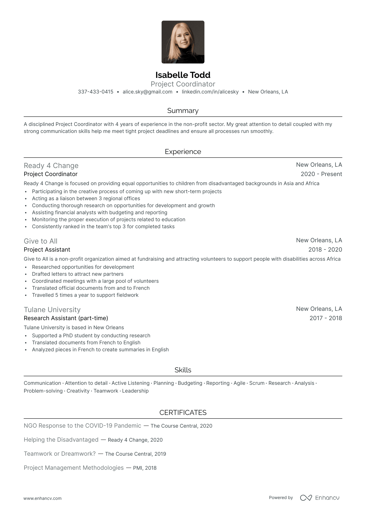 5 Non Profit Resume Examples & Guide for 2024