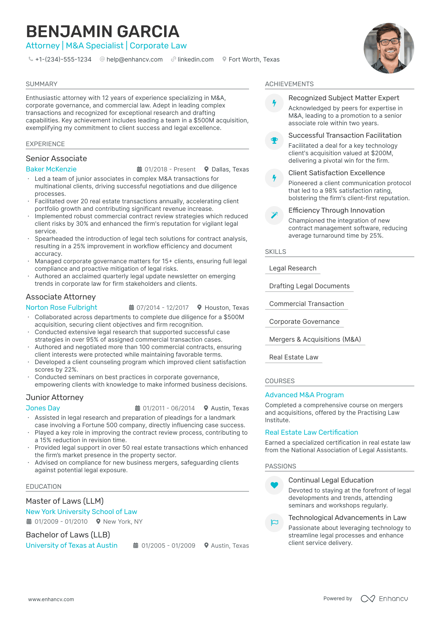 5 Corporate Lawyer Resume Examples & Guide for 2024