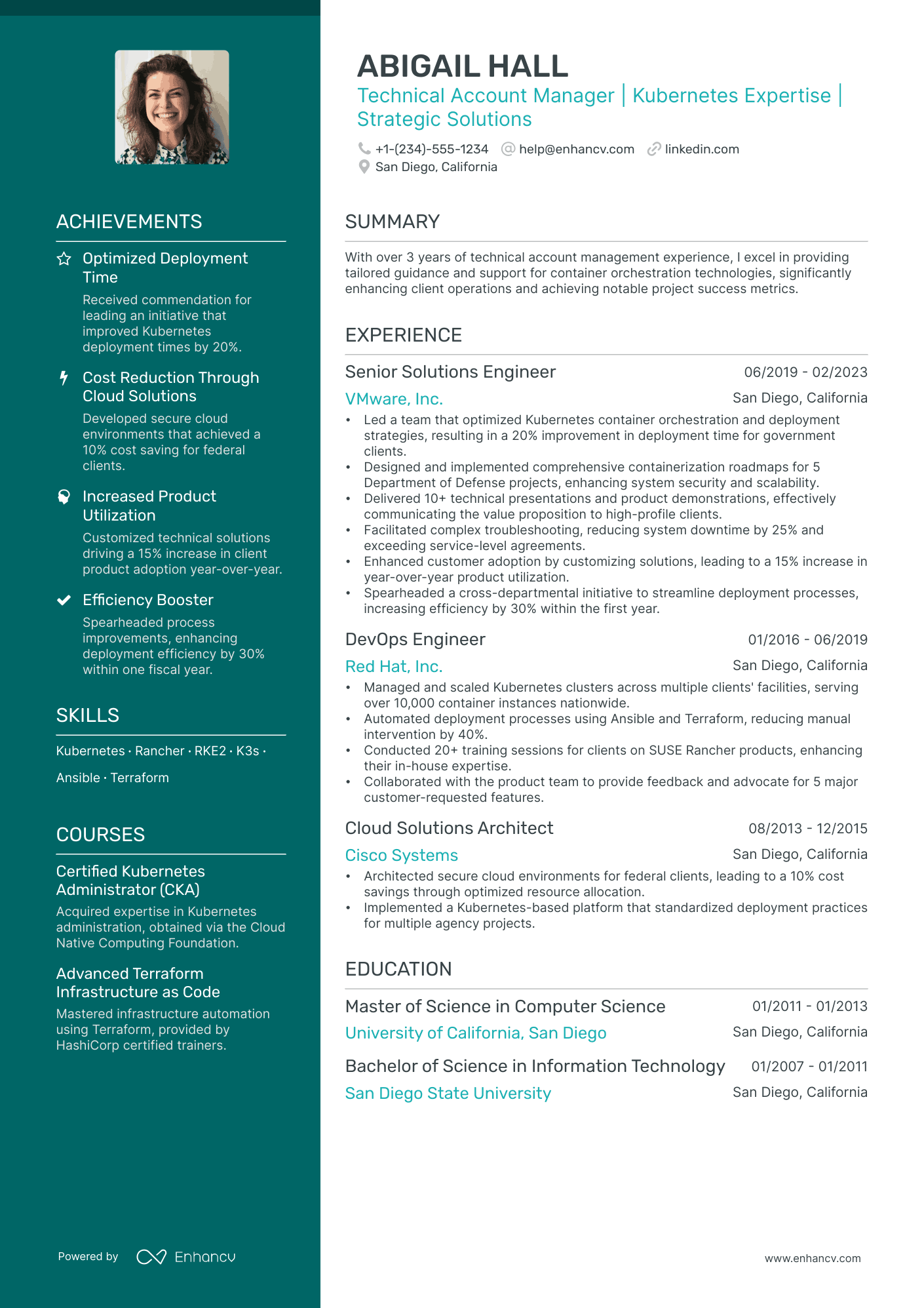 5 Technical Account Manager Resume Examples & Guide for 2024