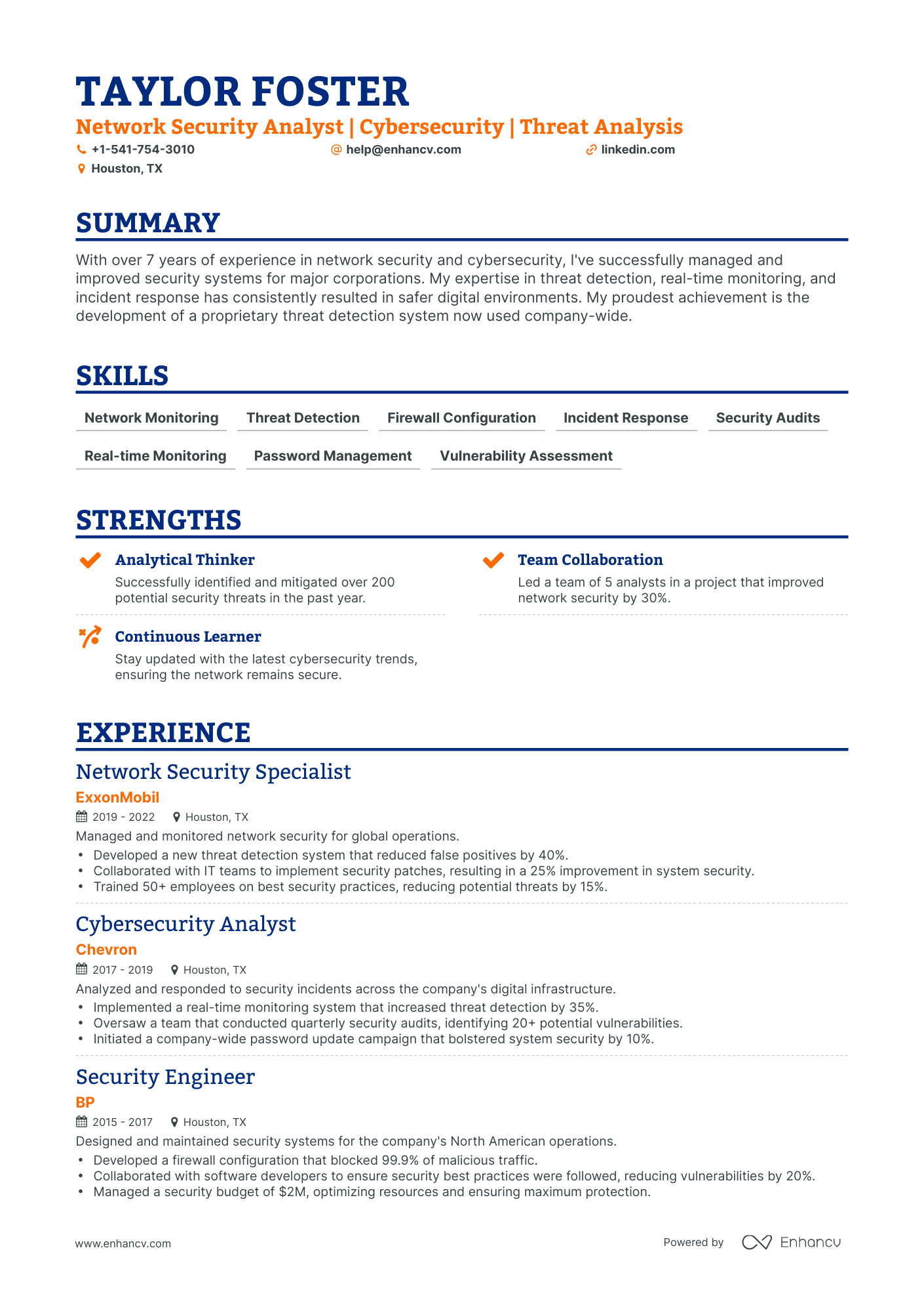 5 Security Analyst Resume Examples & Guide for 2024