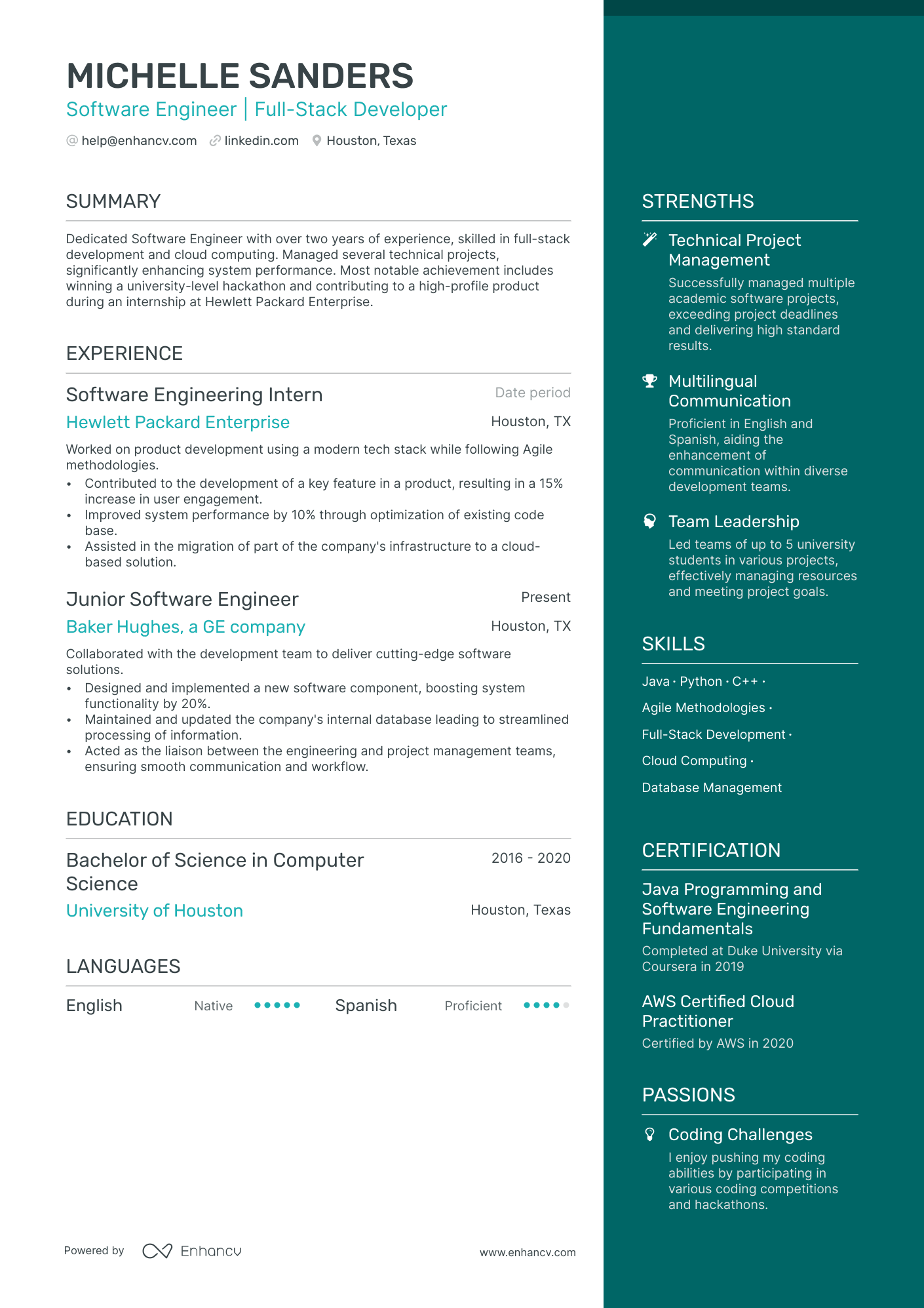 5 Junior Software Engineer Resume Examples & Guide for 2024