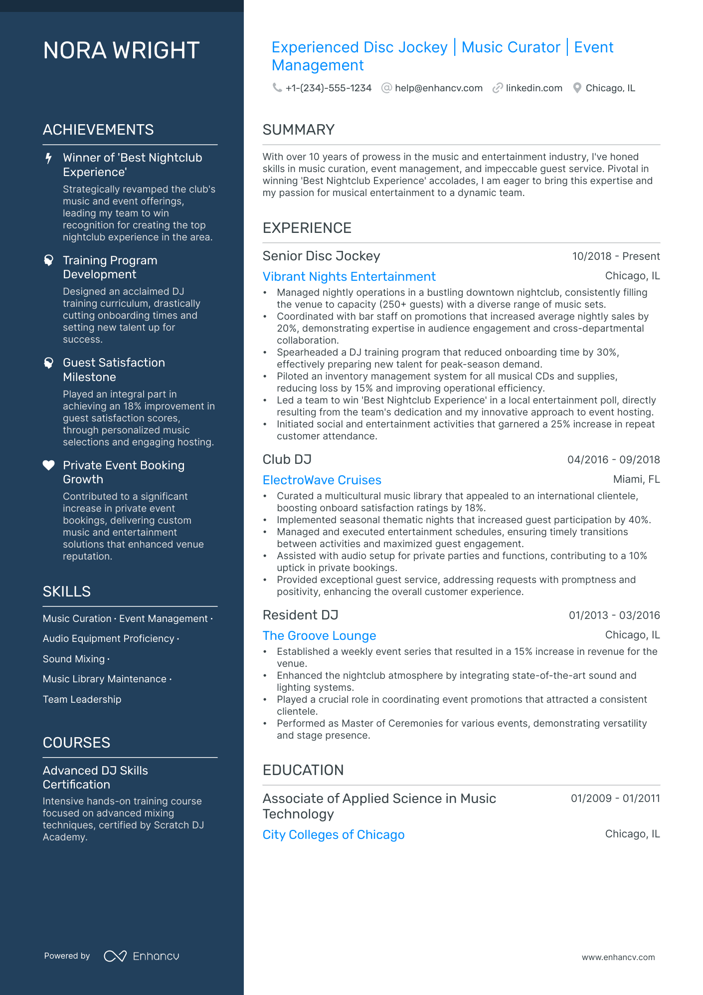 5 DJ Resume Examples & Guide for 2024