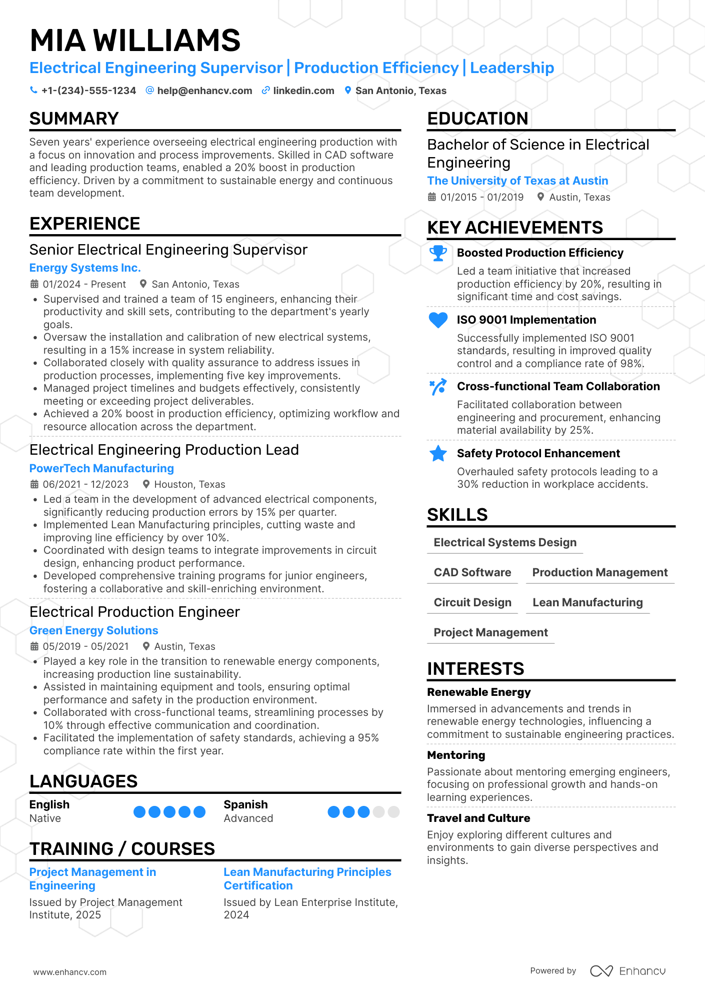 22 Electrical Engineering Resume Examples & Guide for 2026