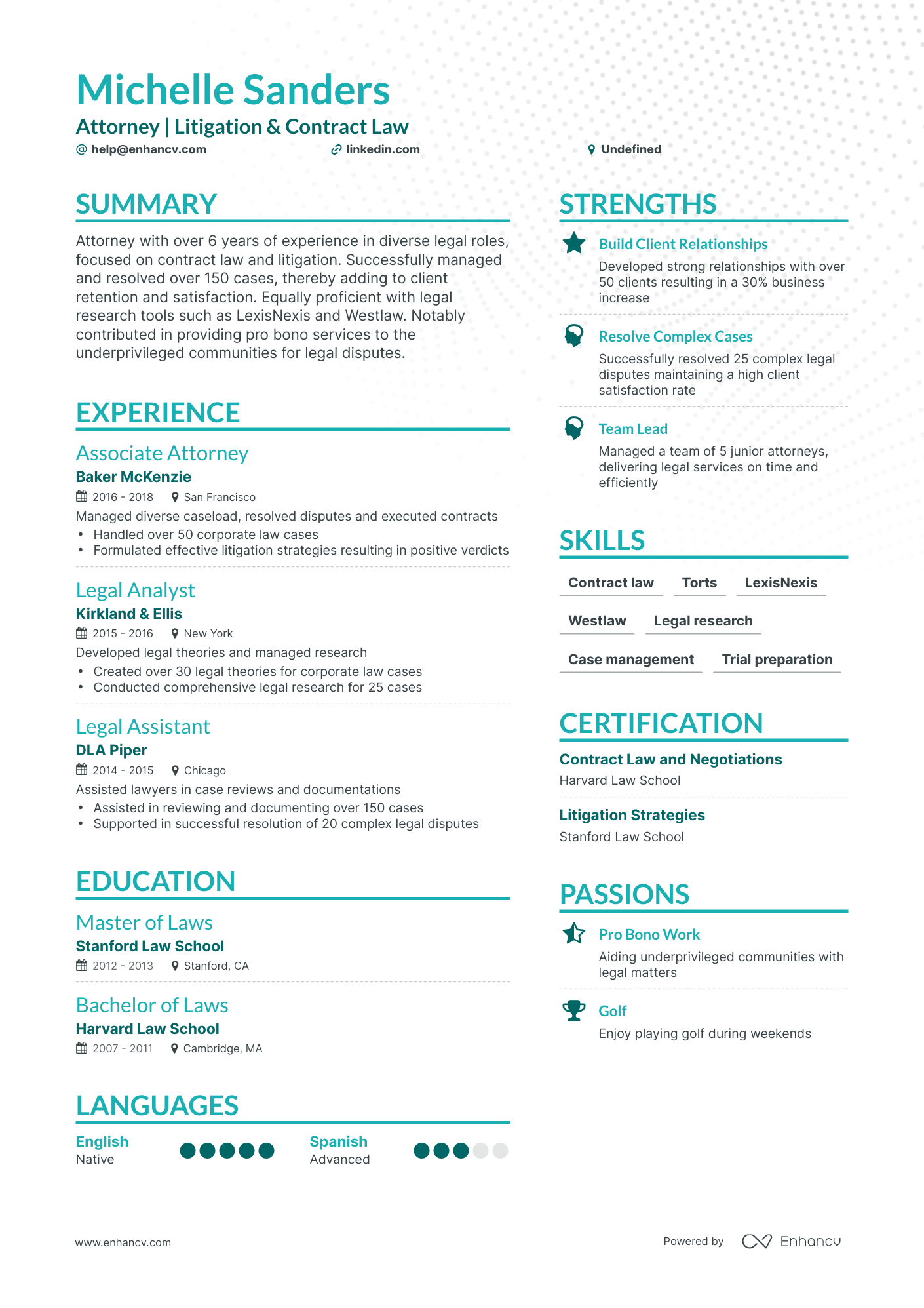 5 Entrylevel Attorney Resume Examples & Guide for 2024