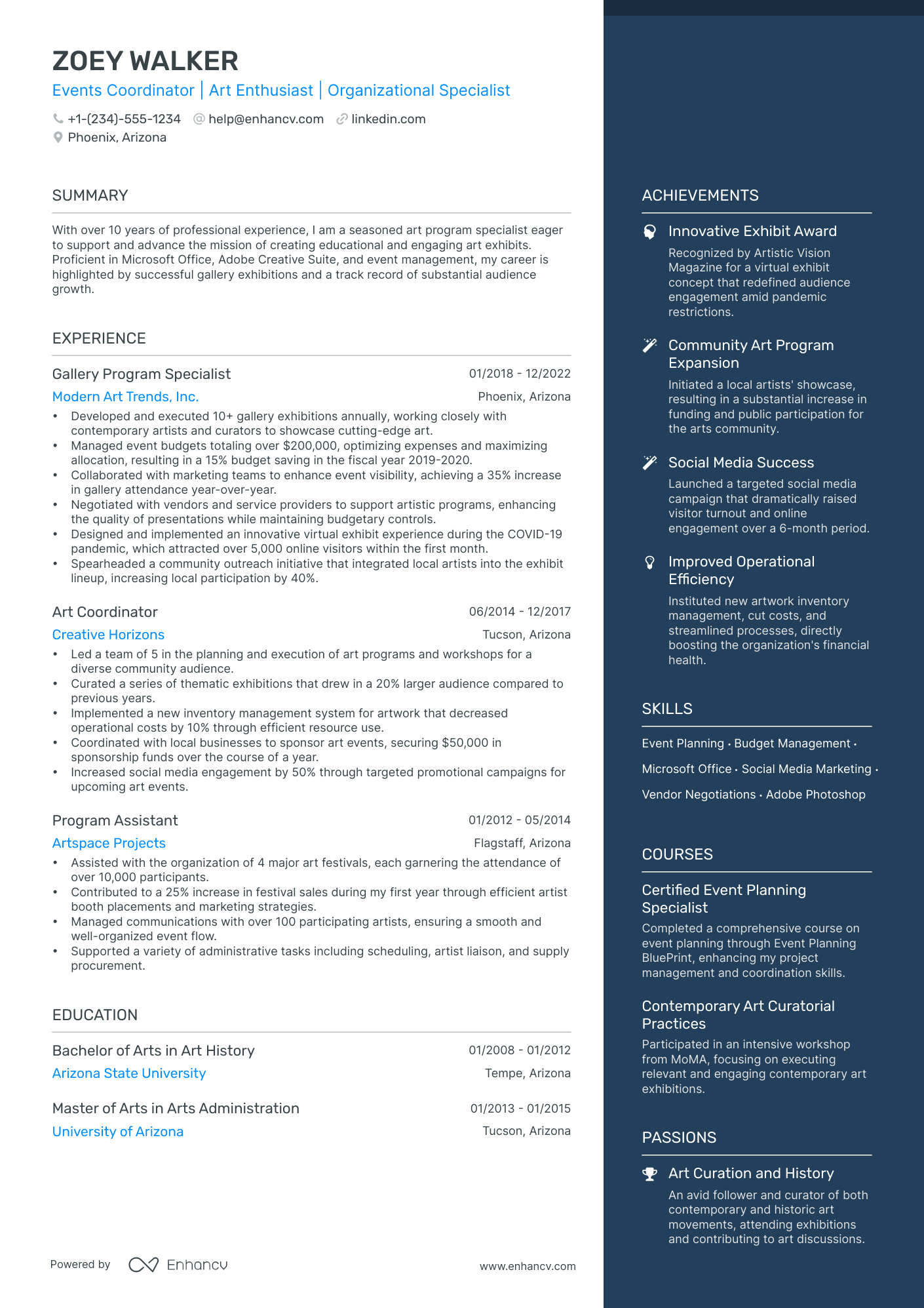 5 Gallery Director Resume Examples & Guide for 2024