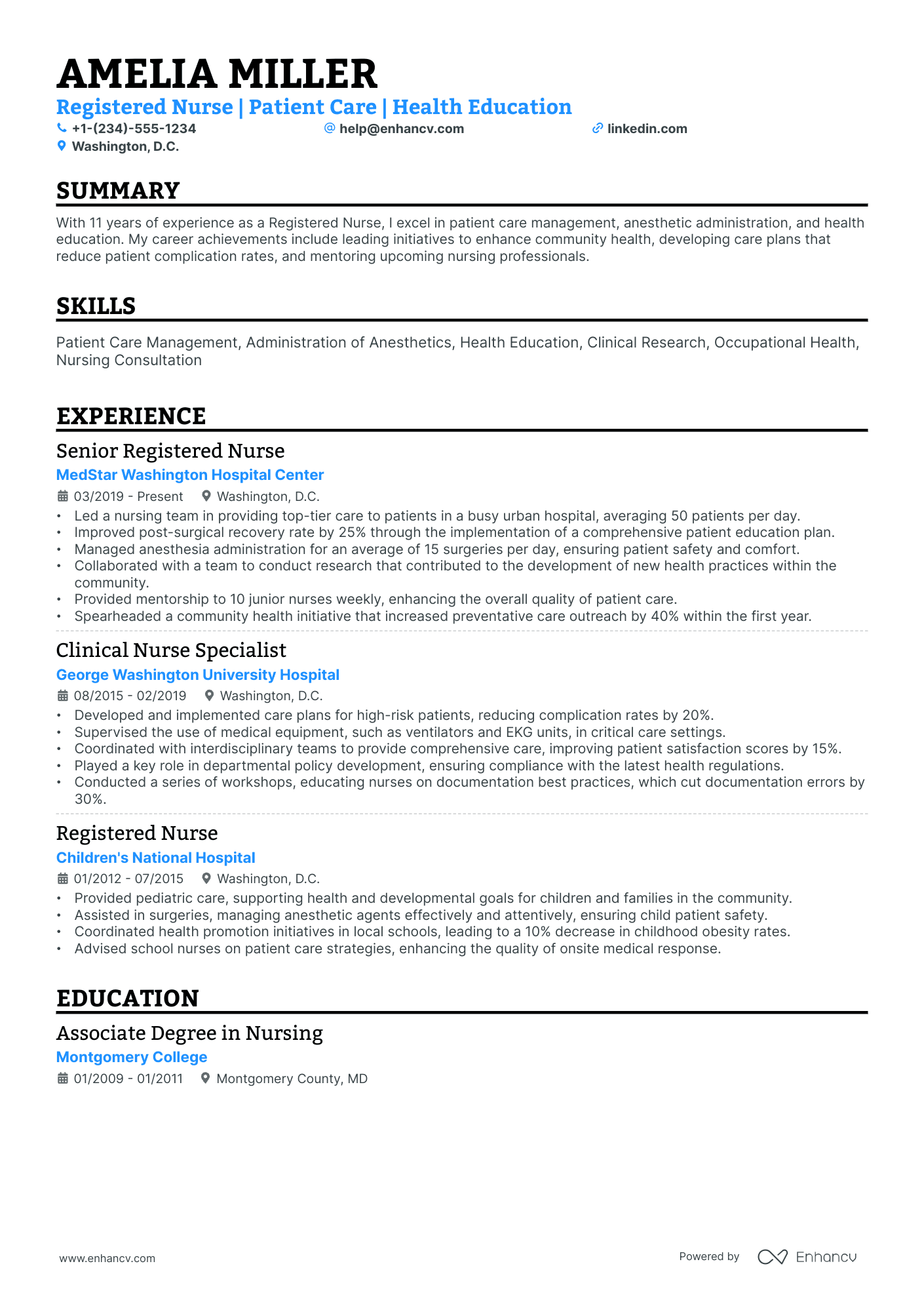 10 Clinical Nurse Resume Examples, Templates & Guide for 2026