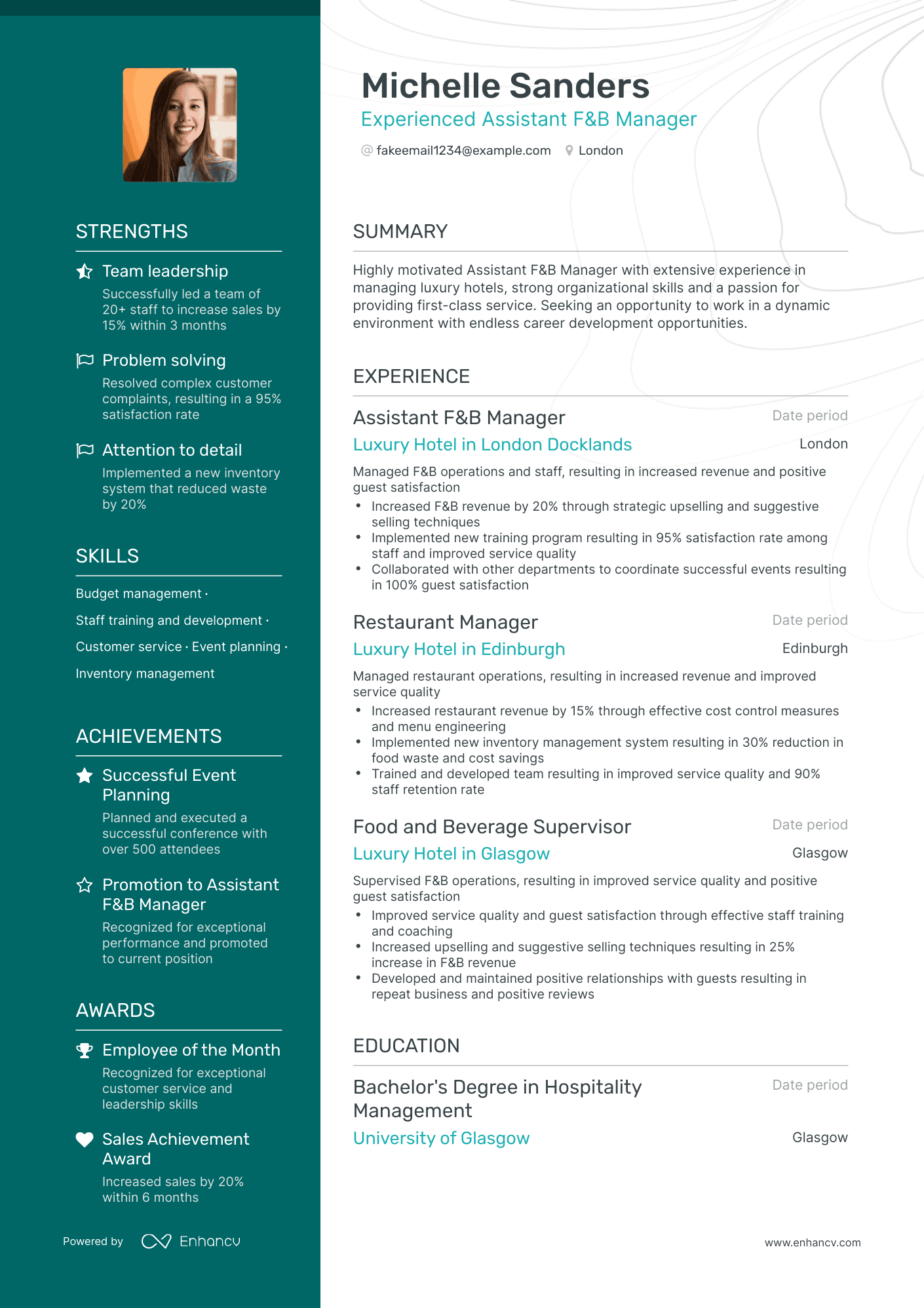 10 Hotel General Manager Resume Examples & Guide for 2024