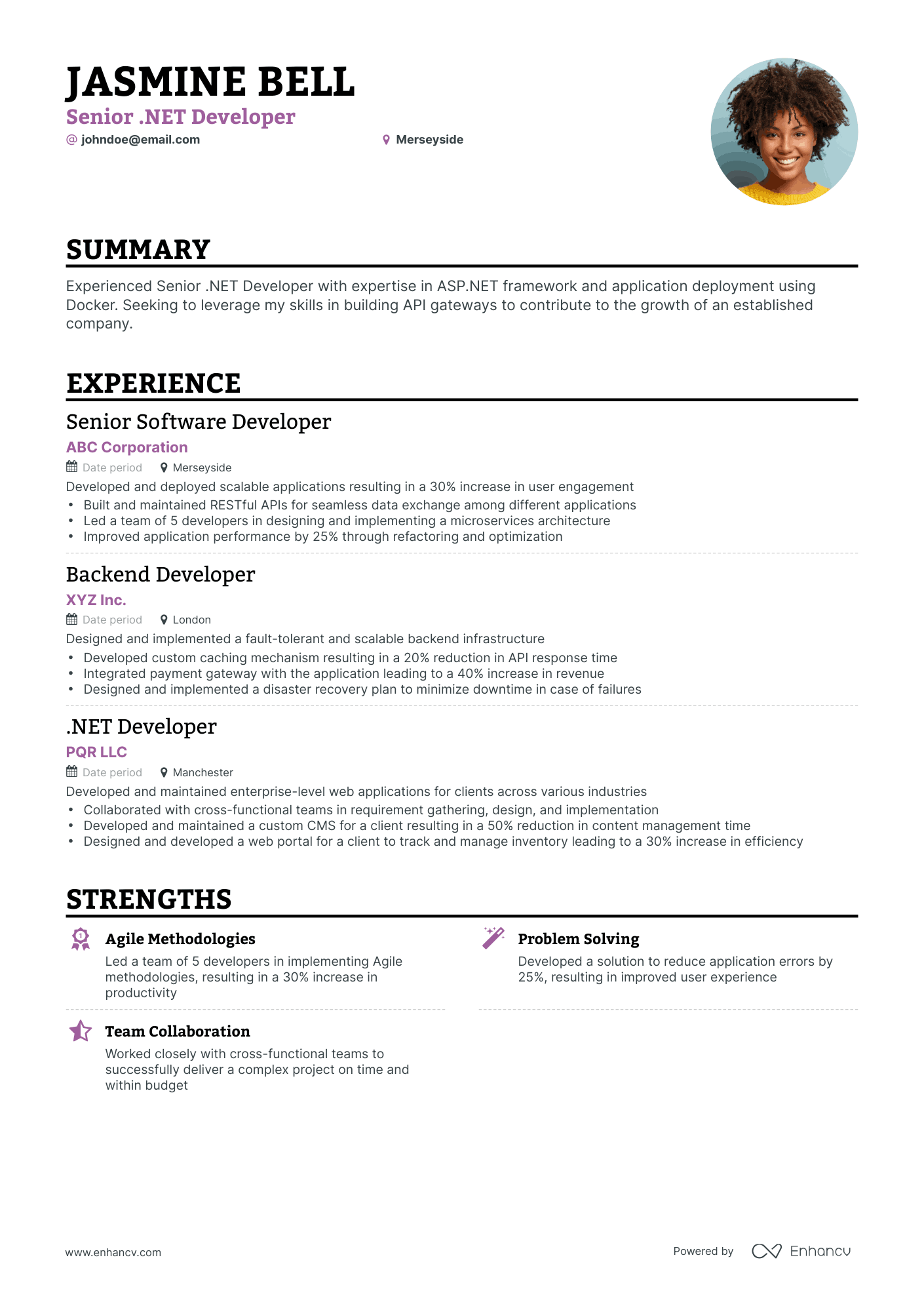 5 Senior Developer Resume Examples & Guide for 2024