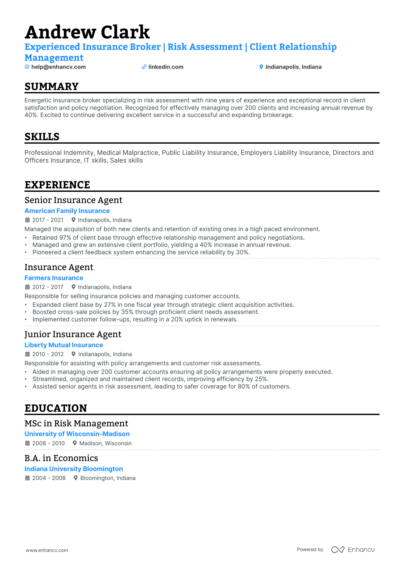 Insurance License Resume Examples 10 Insurance Broker Resume Examples & Guide for 2026