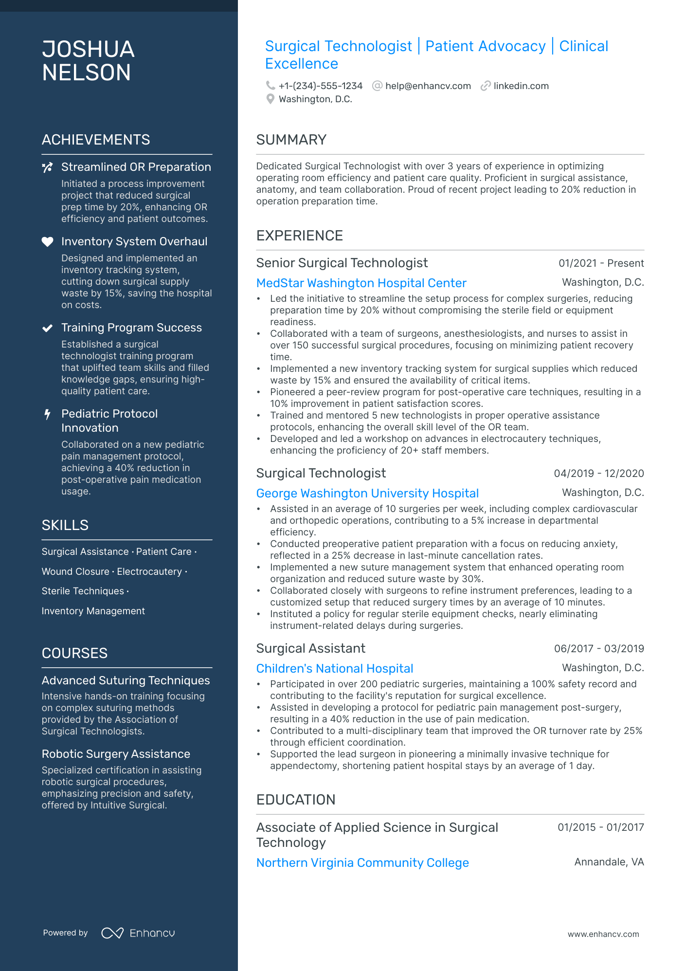 5 Surgical Tech Resume Examples & Guide for 2024