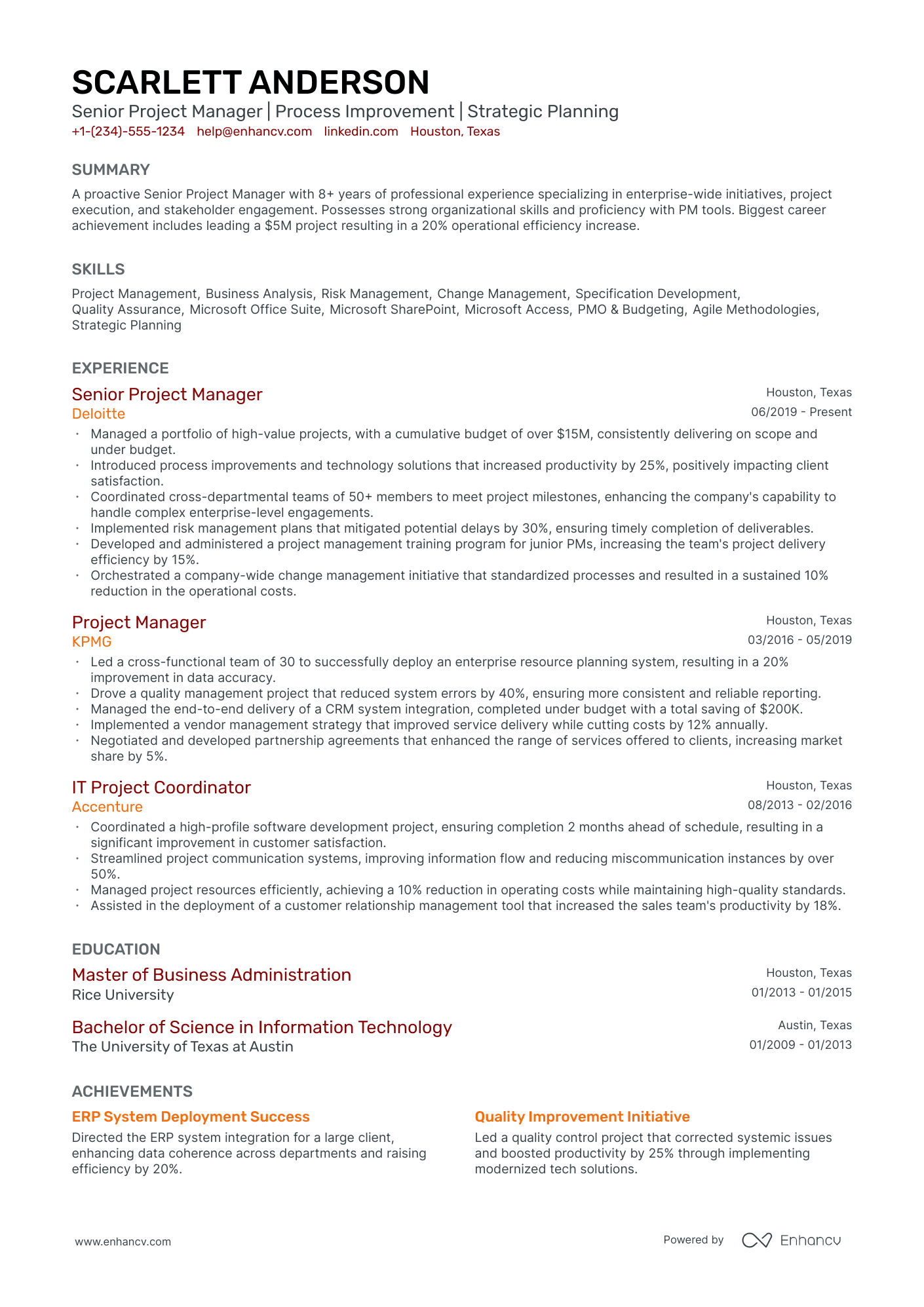 5 Pmo Director Resume Examples & Guide for 2024