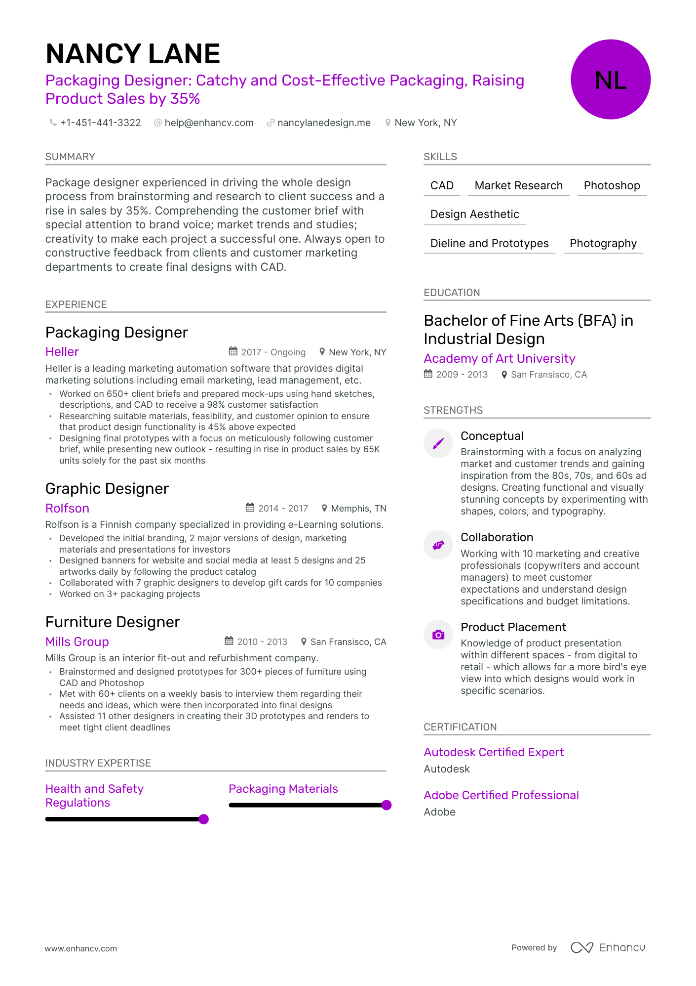 5 Packaging Designer Resume Examples & Guide for 2024