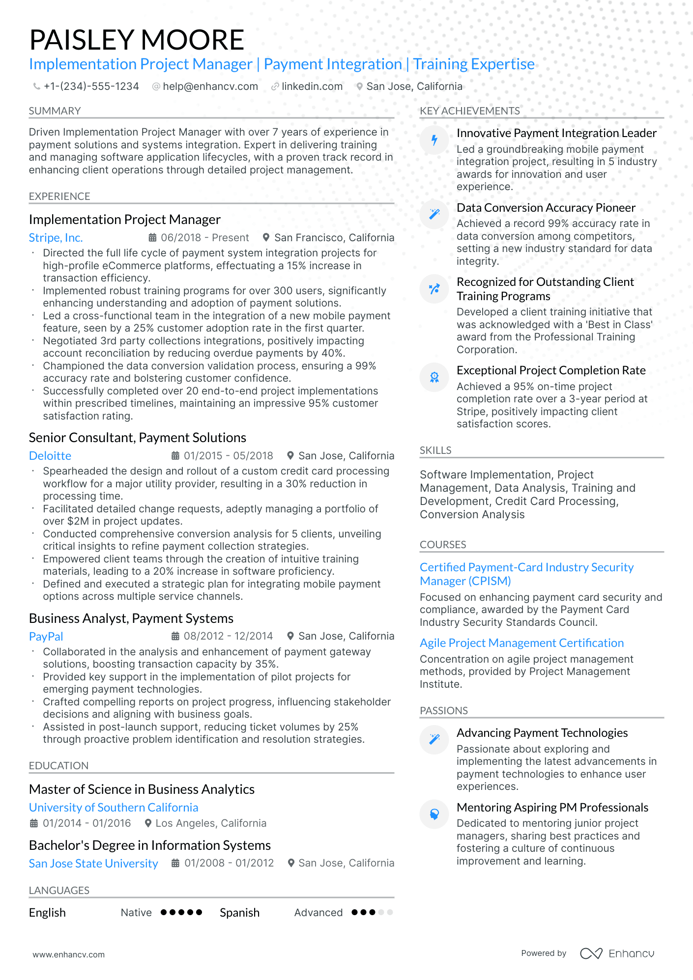 10 Implementation Project Manager Resume Examples & Guide for 2026
