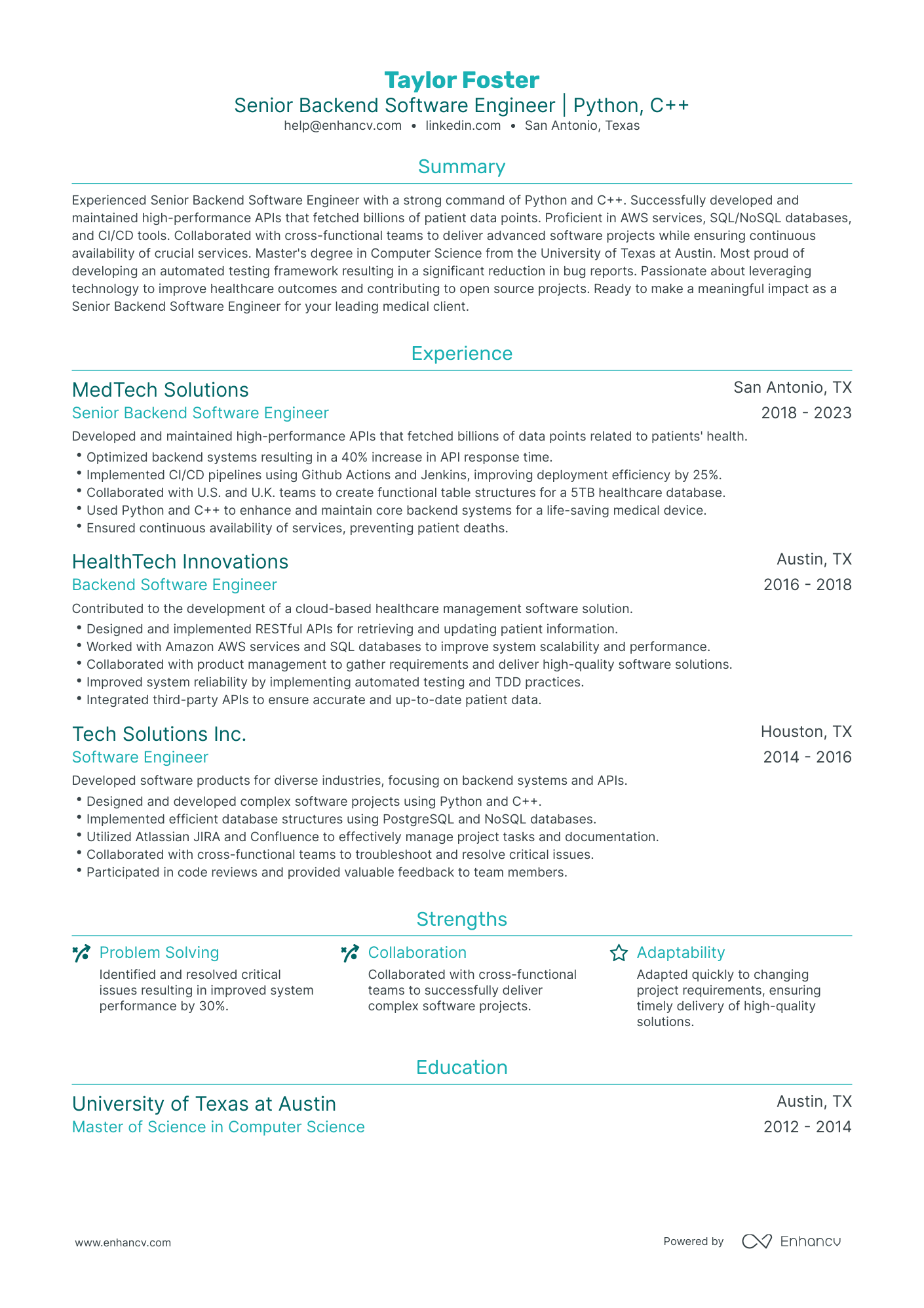 5 Lead Data Engineer Resume Examples & Guide for 2024