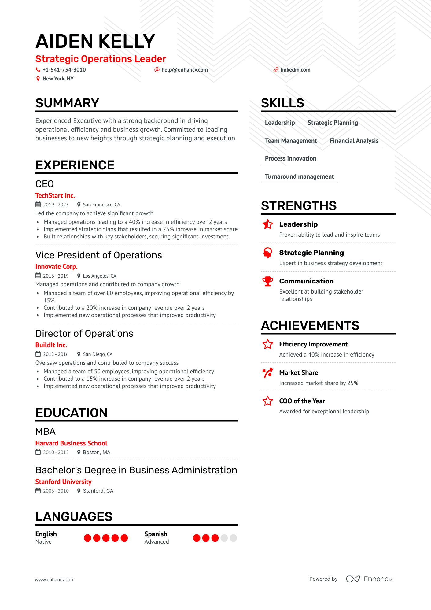 5 CEO Resume Examples & Guide for 2023