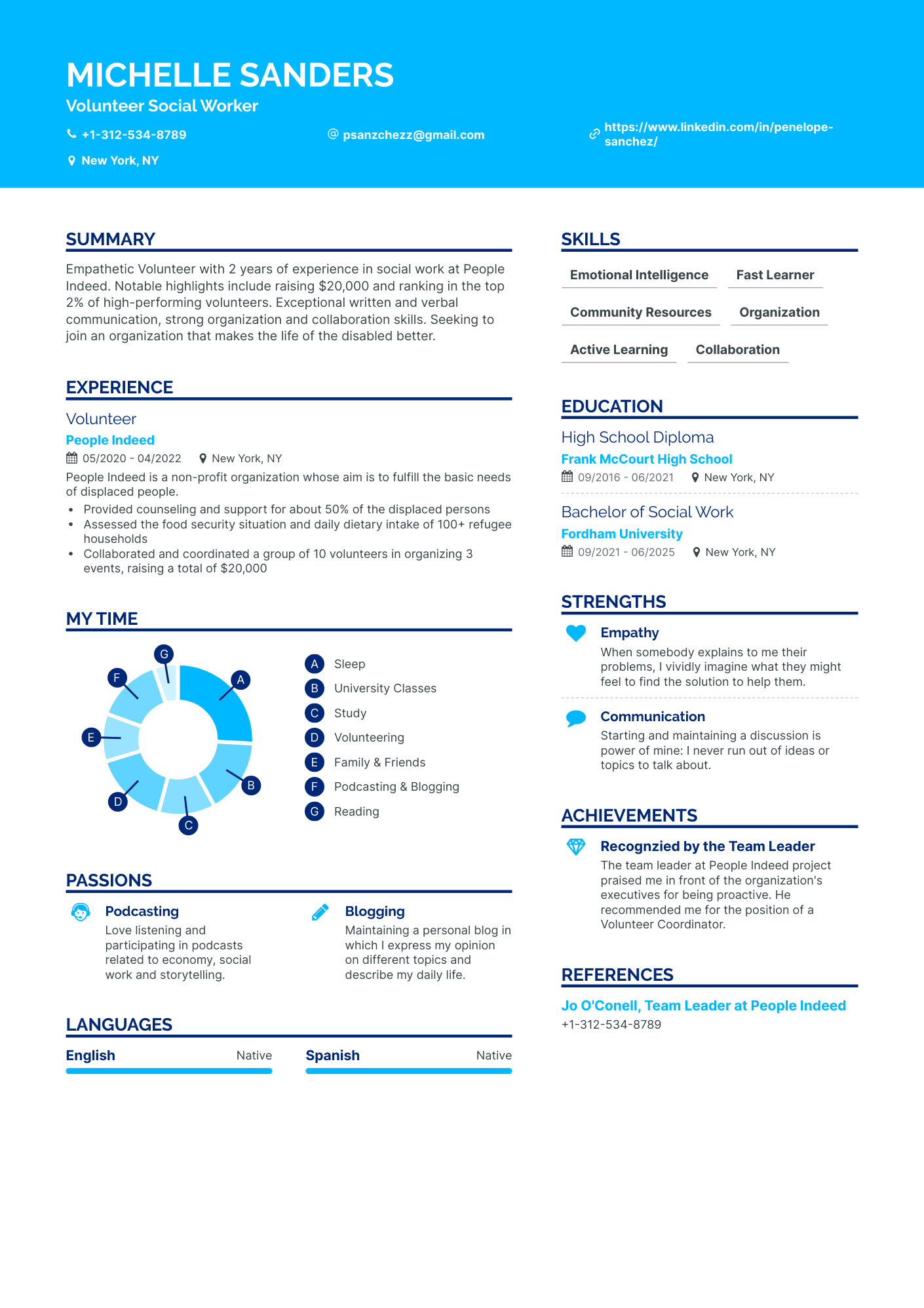 4 Volunteer Resume Examples & Guide for 2023