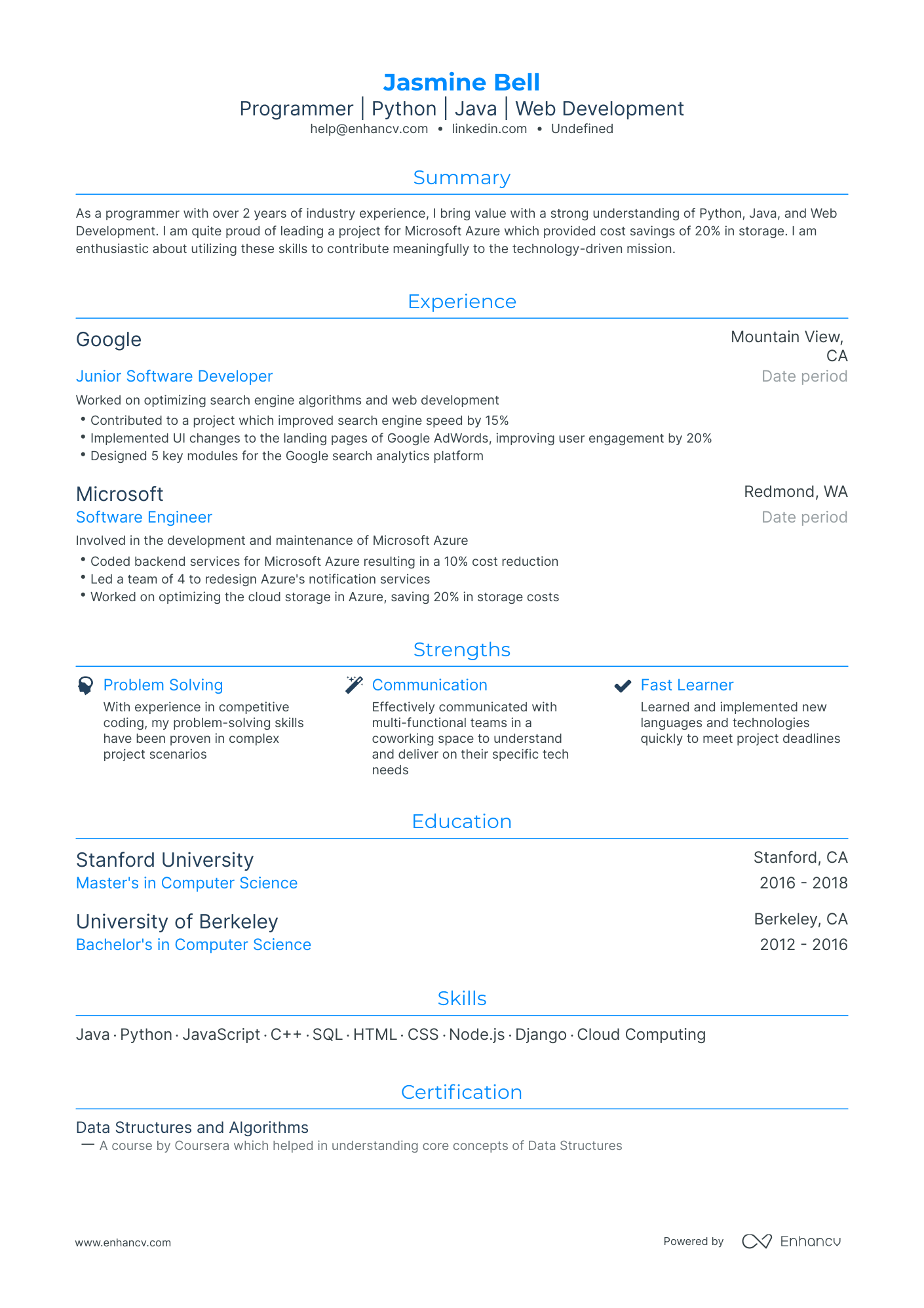 5 Entry-level Programmer Resume Examples & Guide for 2024