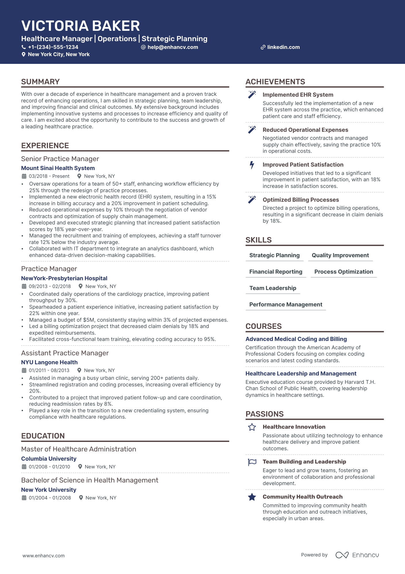 5 Practice Manager Resume Examples & Guide for 2024