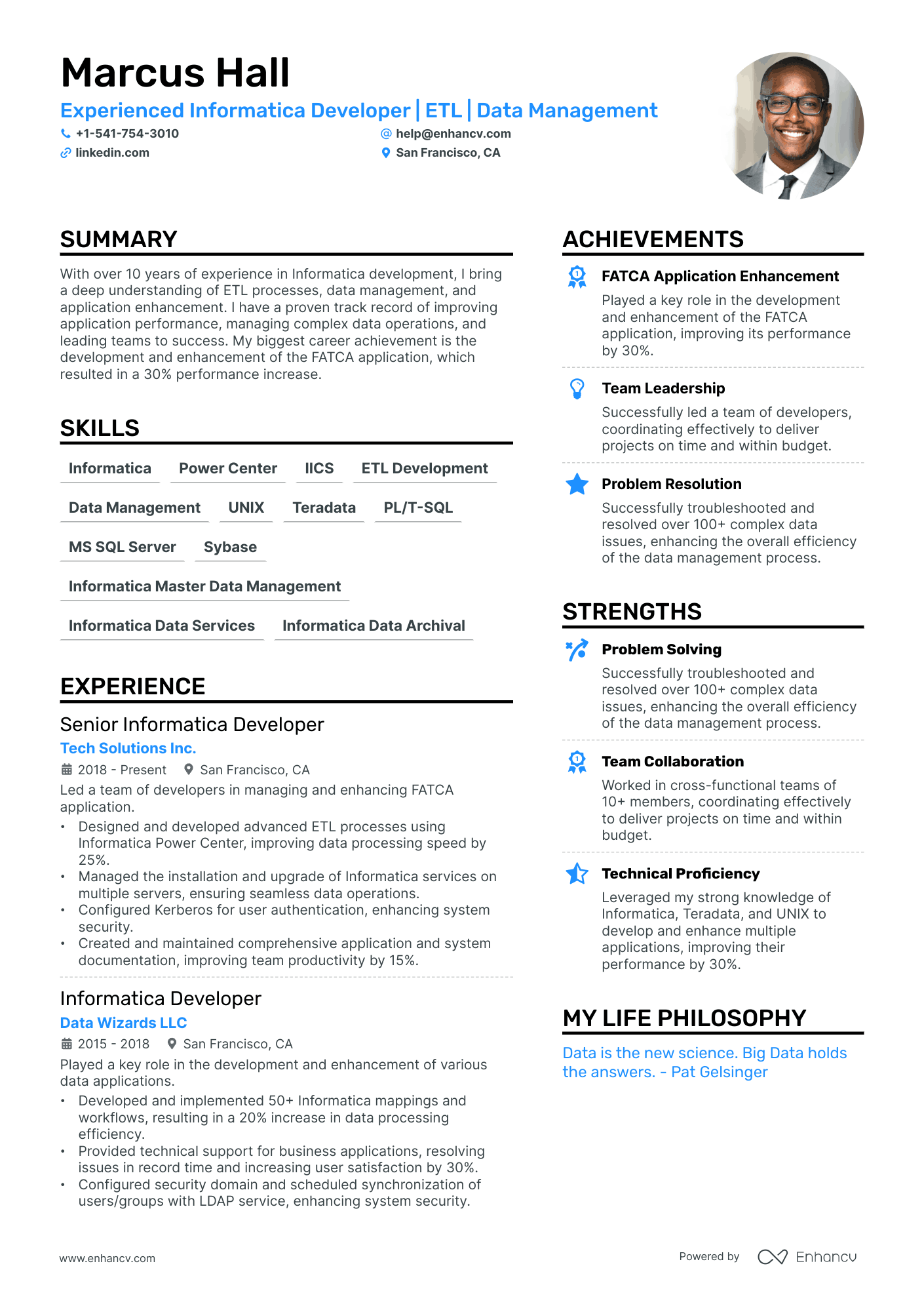 5 Informatica Resume Examples & Guide for 2024