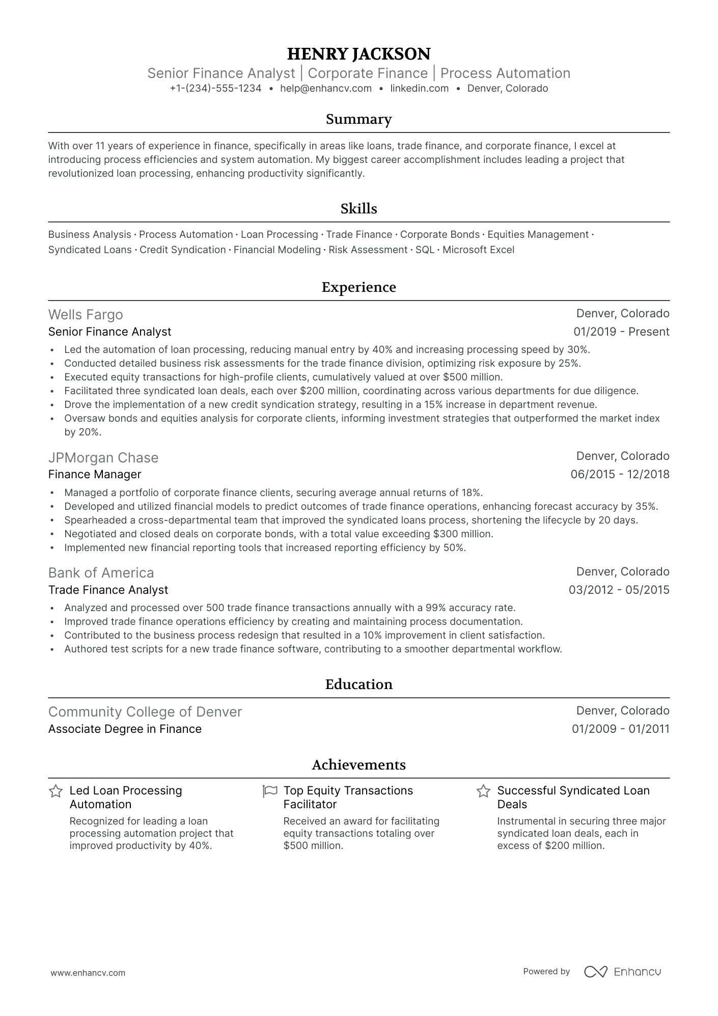 5 Banking Business Analyst Resume Examples & Guide for 2024