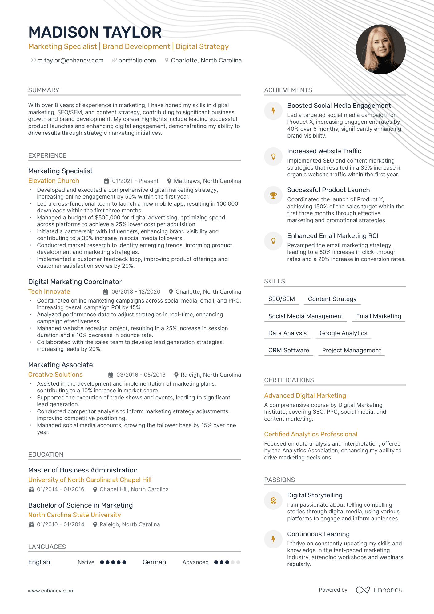 5 Marketing Specialist Resume Examples & Guide for 2024