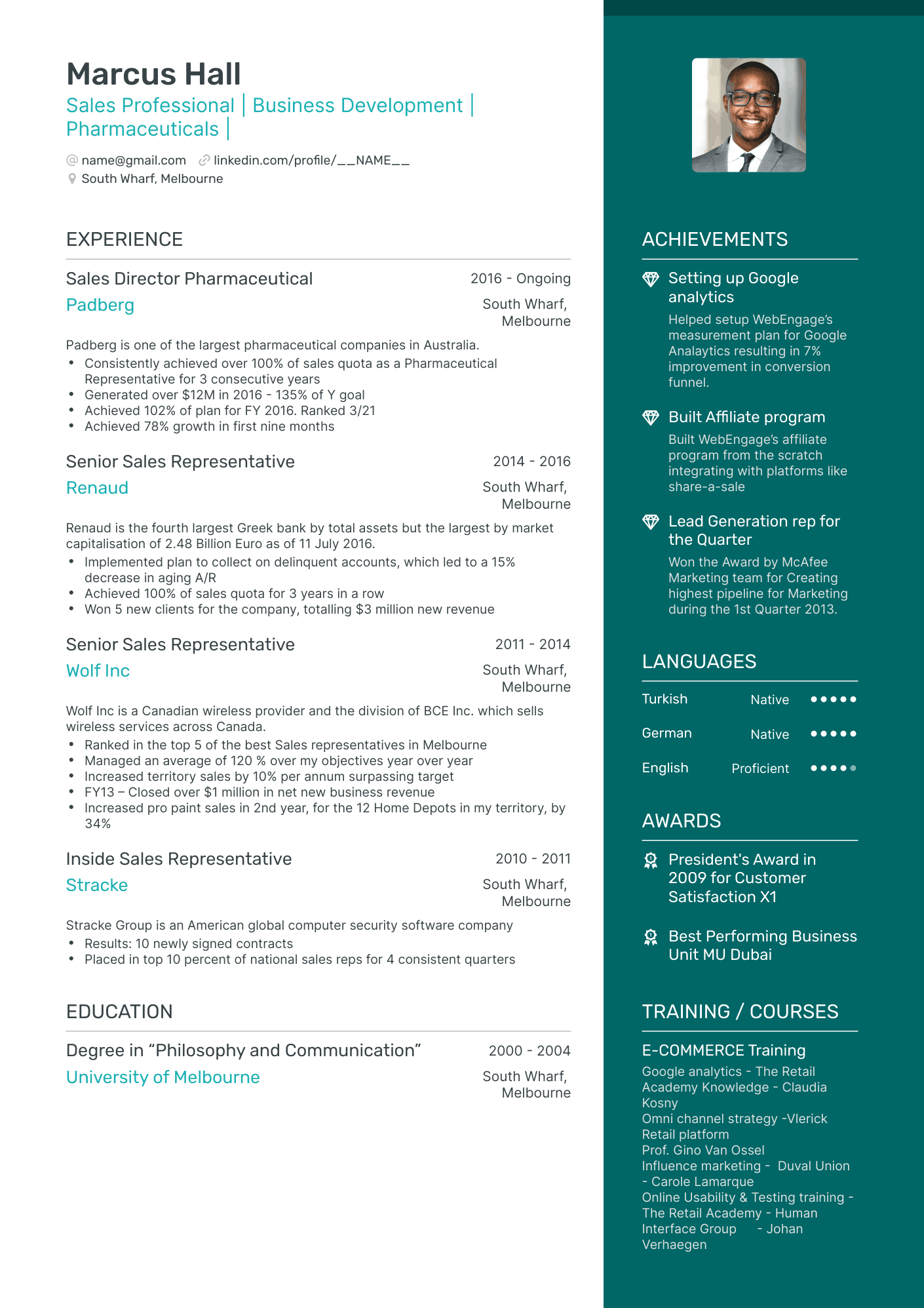 5 Pharmaceutical Sales Rep Resume Examples & Guide for 2023