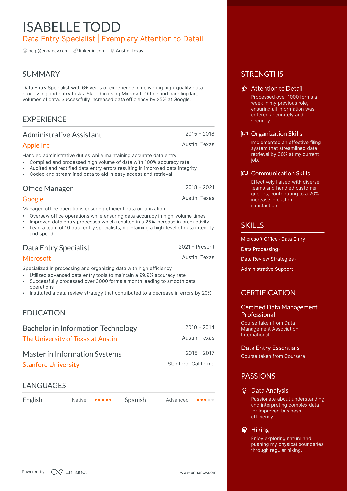 9 Data Entry Resume Examples & Guide for 2024