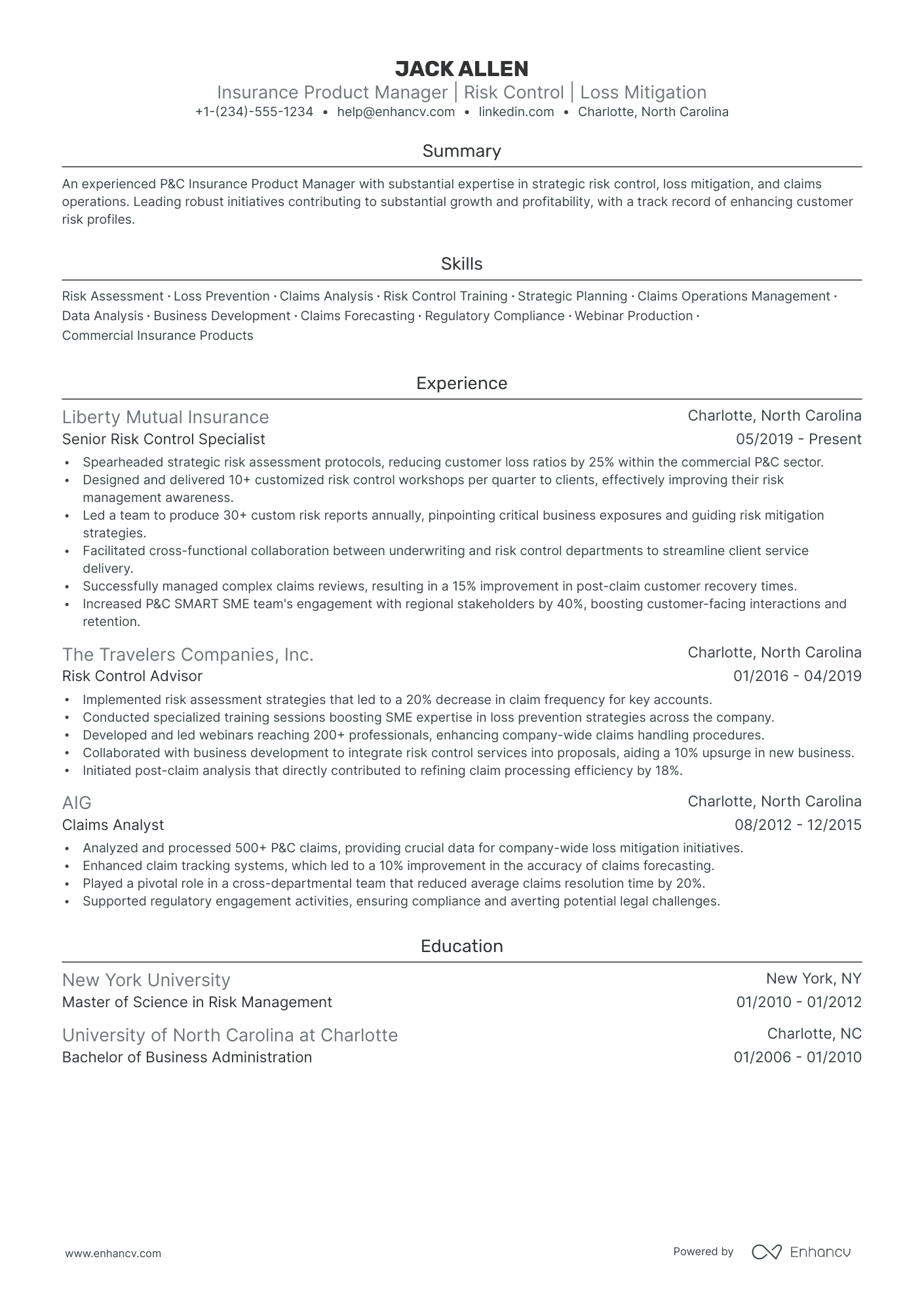 5 Insurance Product Manager Resume Examples & Guide for 2024