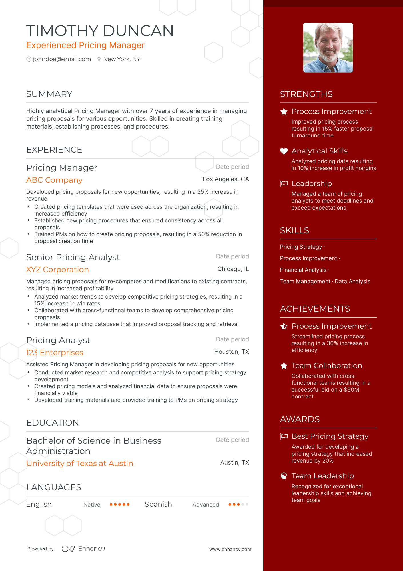 5 Pricing Manager Resume Examples & Guide for 2023