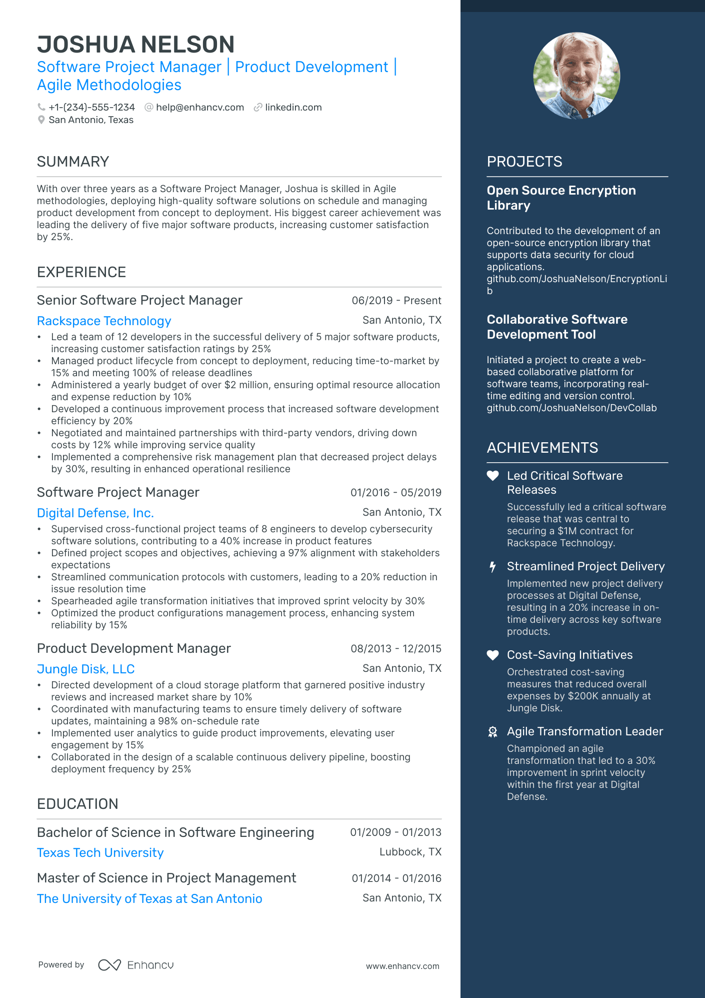 5 Software Project Manager Resume Examples & Guide for 2024