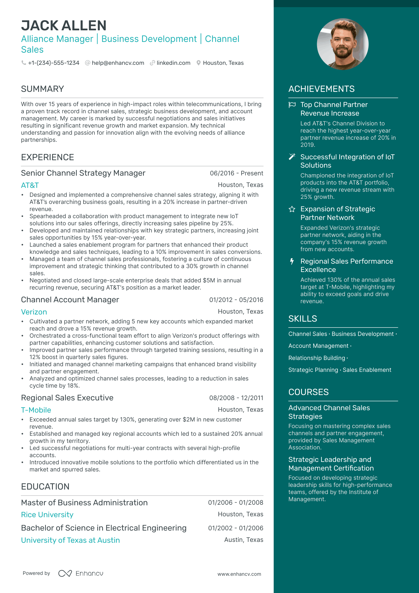 5 Alliance Manager Resume Examples & Guide for 2024