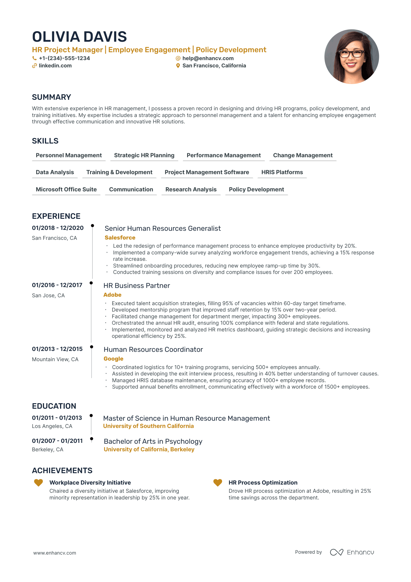 5 HR Project Manager Resume Examples & Guide for 2024