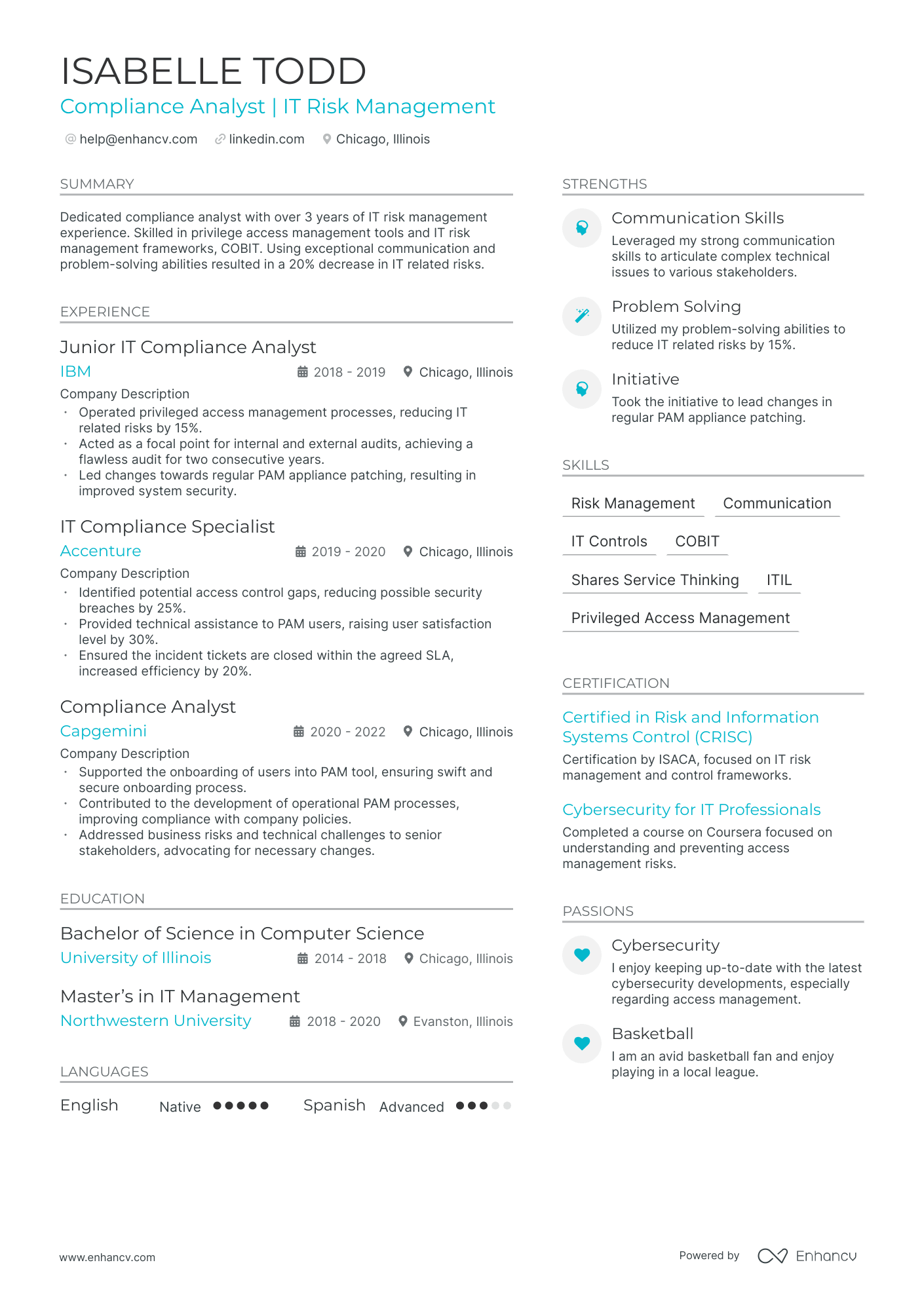 5 Compliance Analyst Resume Examples & Guide for 2024