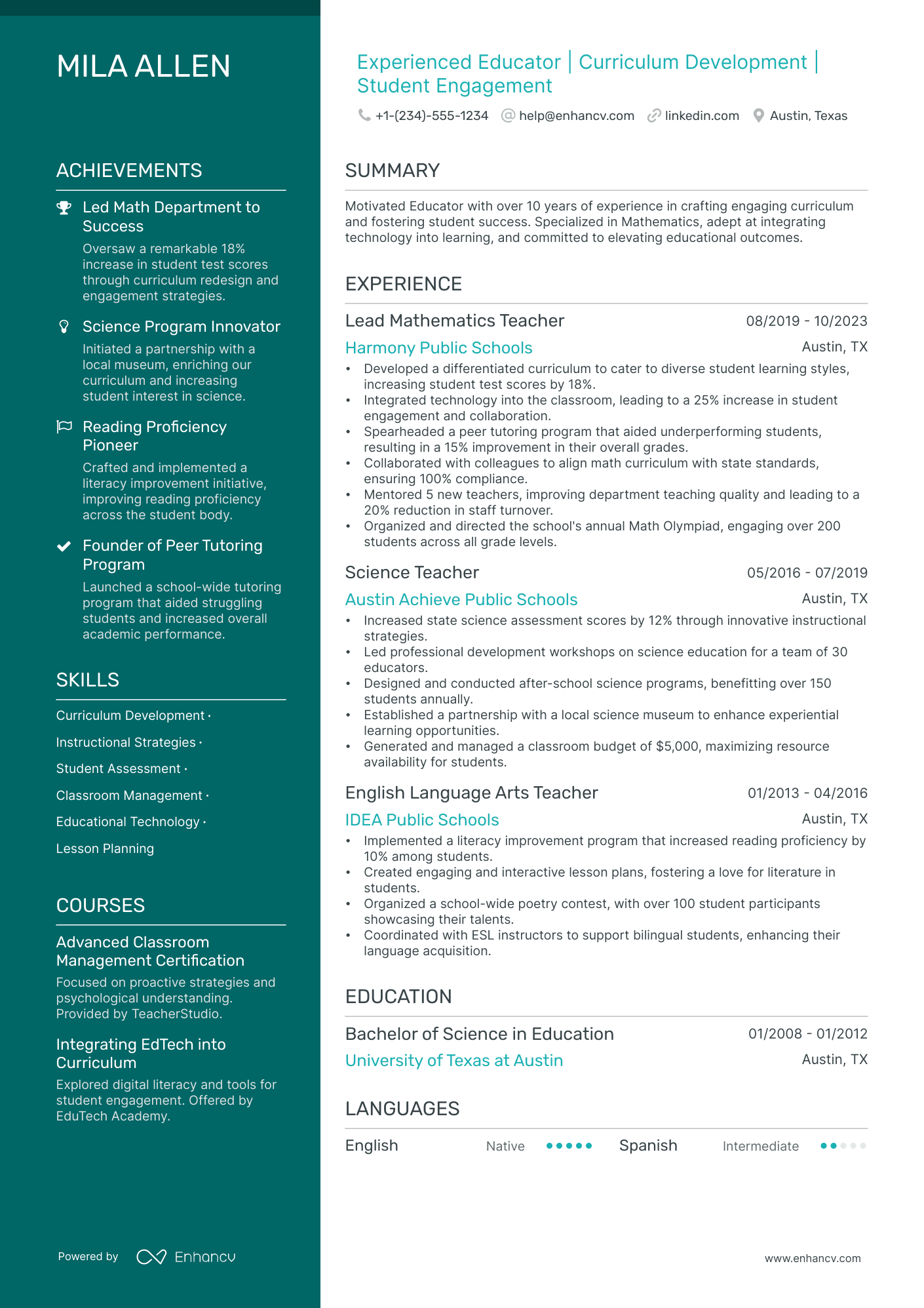 5 Pre K Teacher Resume Examples & Guide for 2024