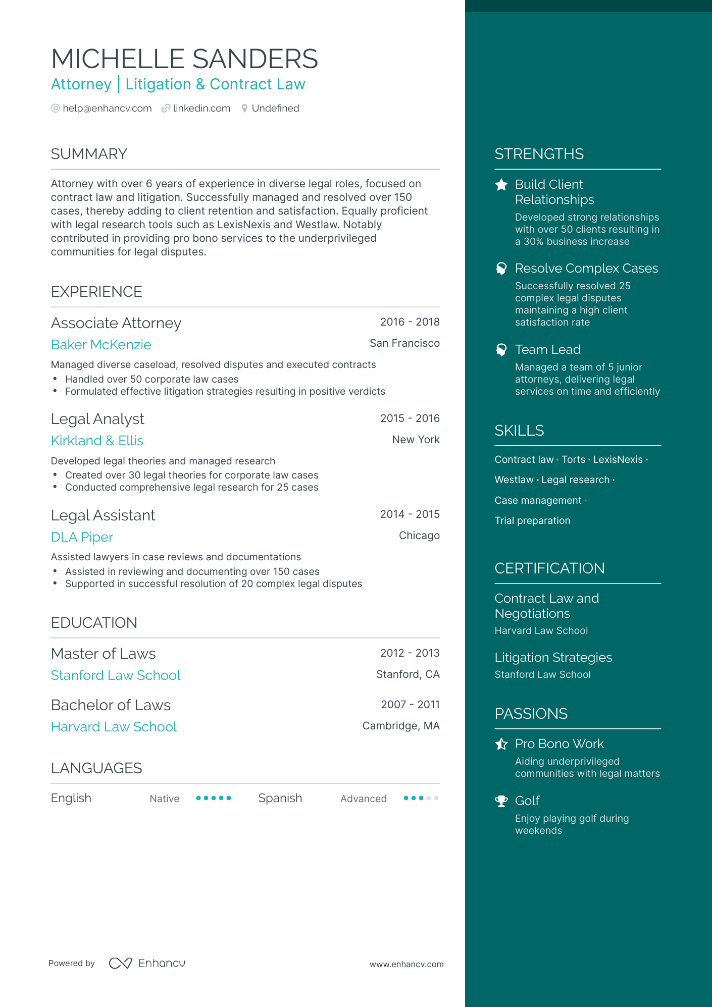 10 Attorney Resume Examples & Guide for 2024