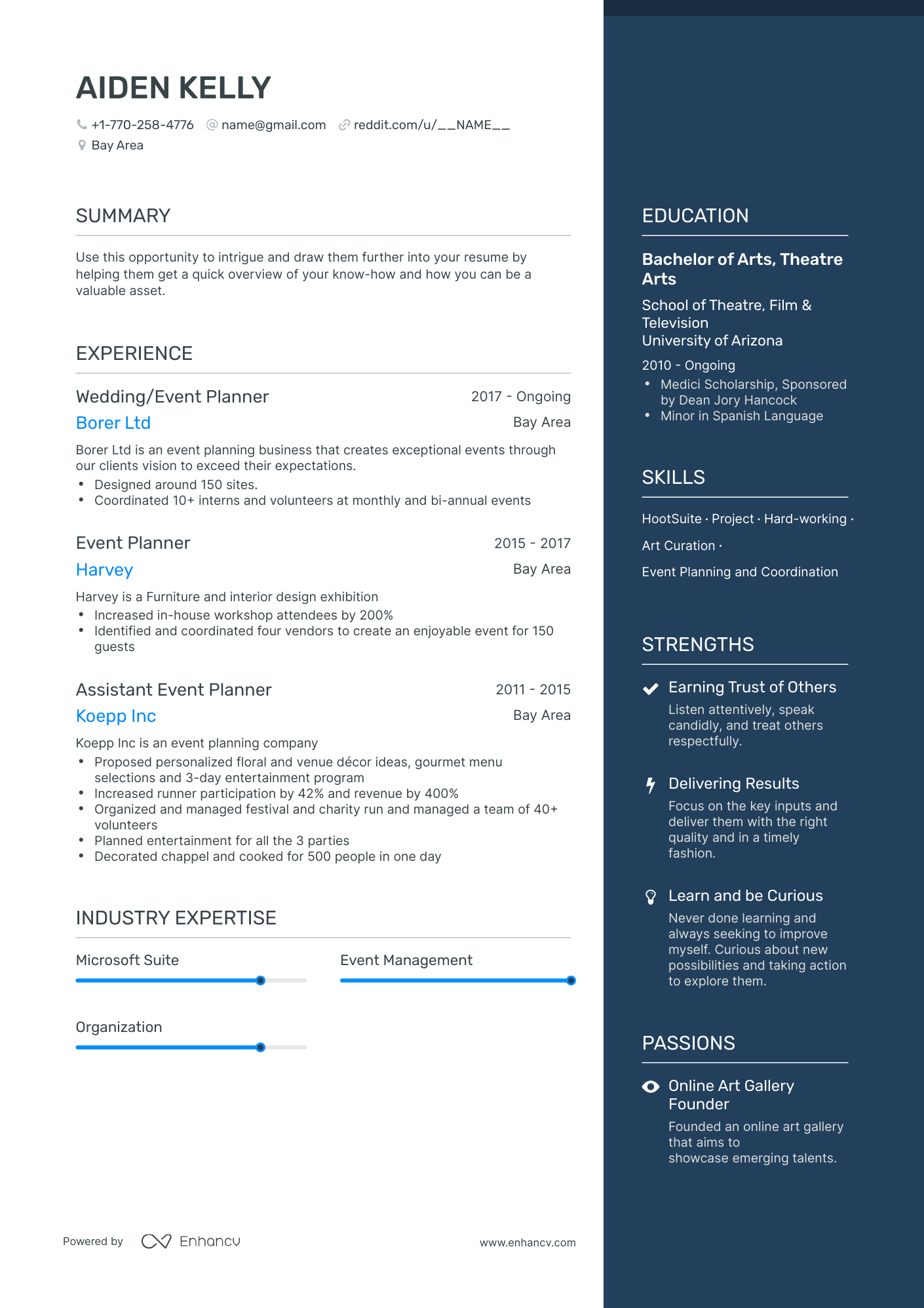 5 Event Planner Resume Examples & Guide for 2023