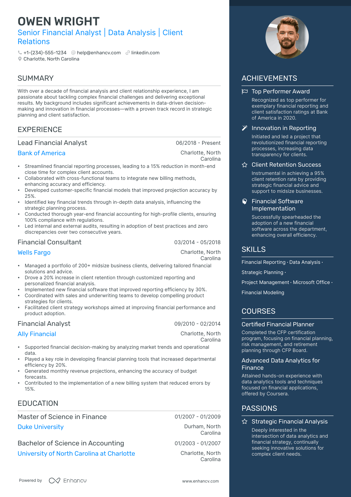 5 Financial Consultant Resume Examples & Guide for 2024