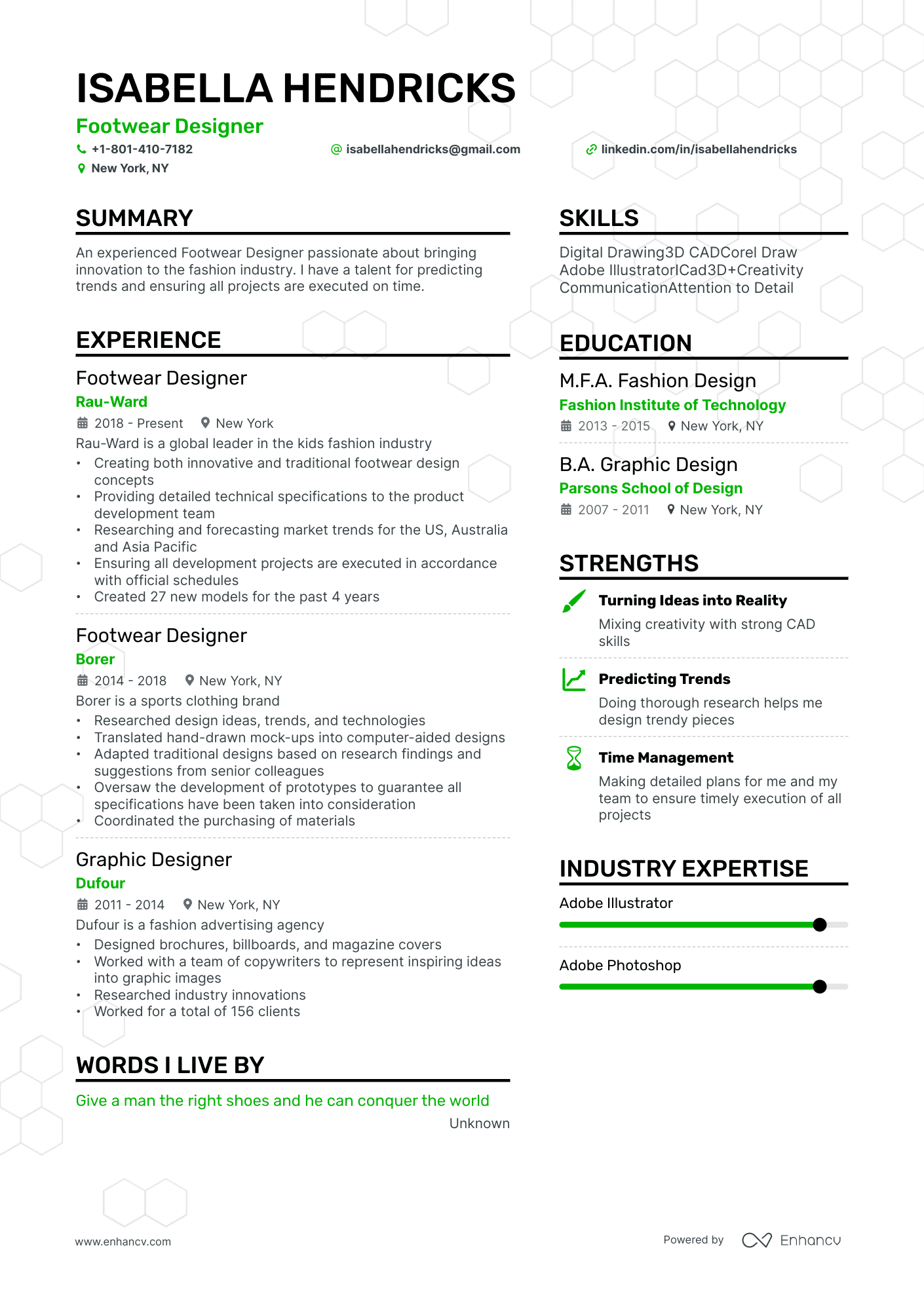 6 Fashion Designer Resume Examples & Guide for 2024