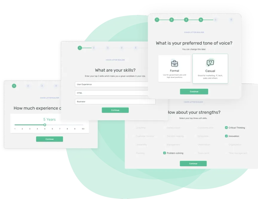 Cover Letter Builder Pack 3