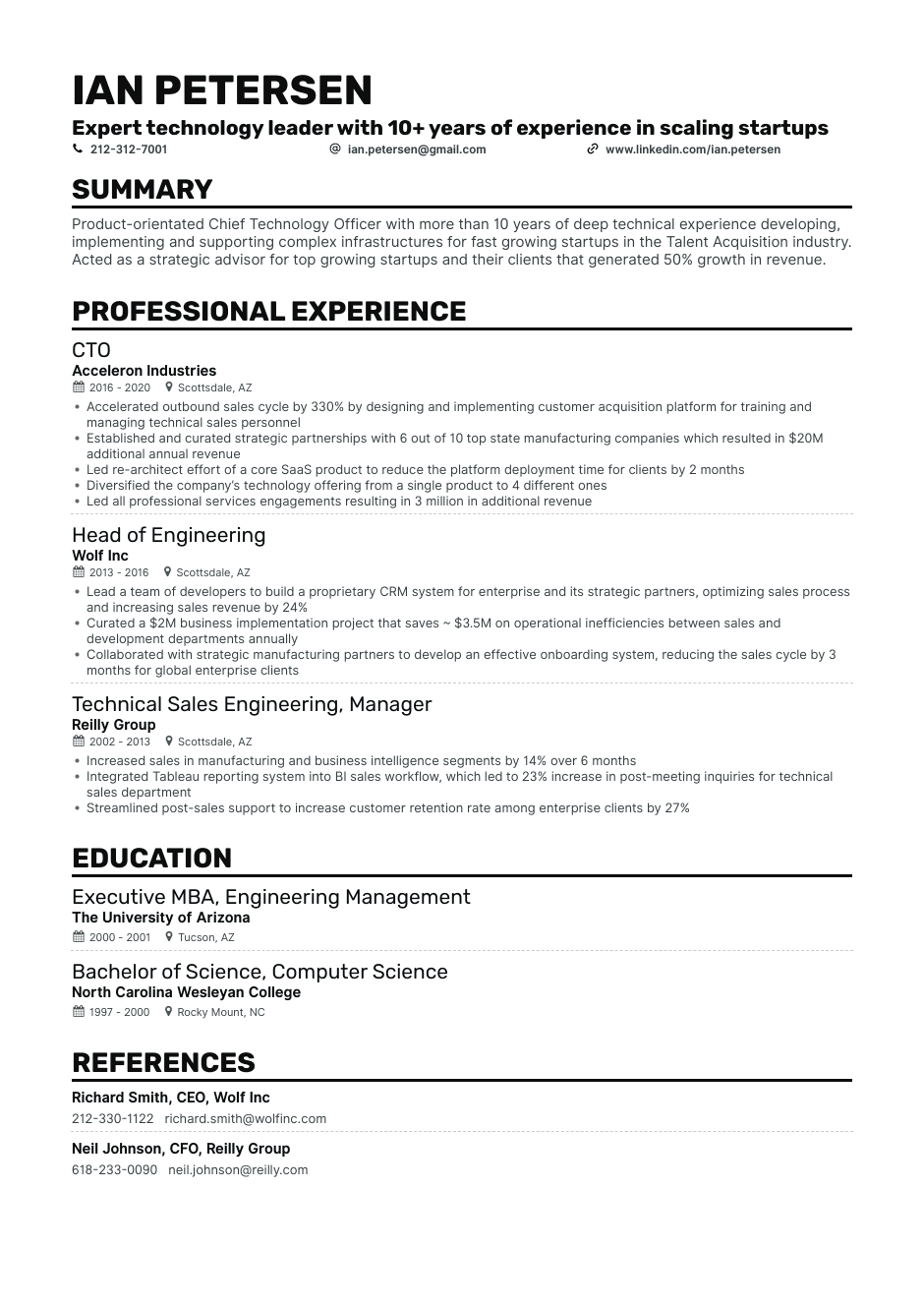 Software Engineer resume