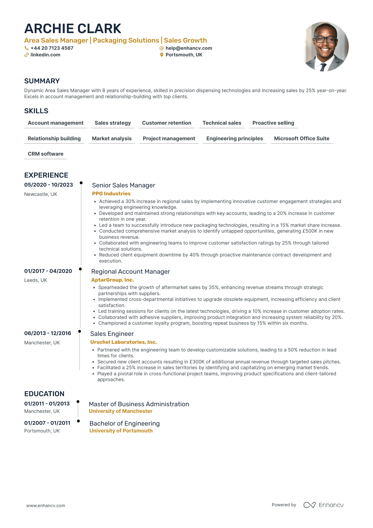 Sales Manager CV Examples & Guide for 2026