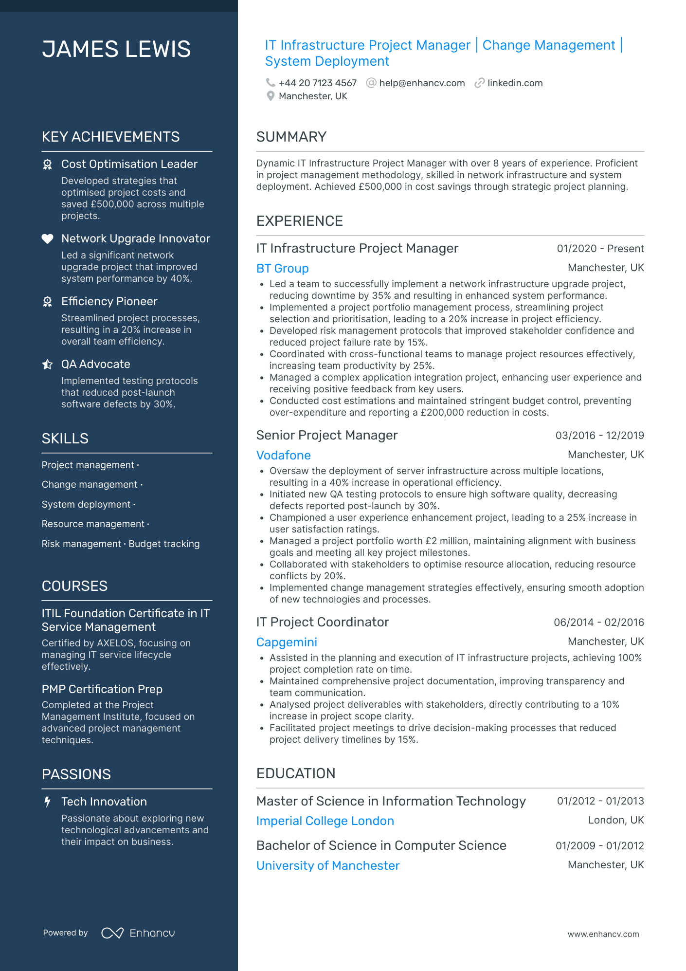 IT Manager CV Examples & Guide for 2026