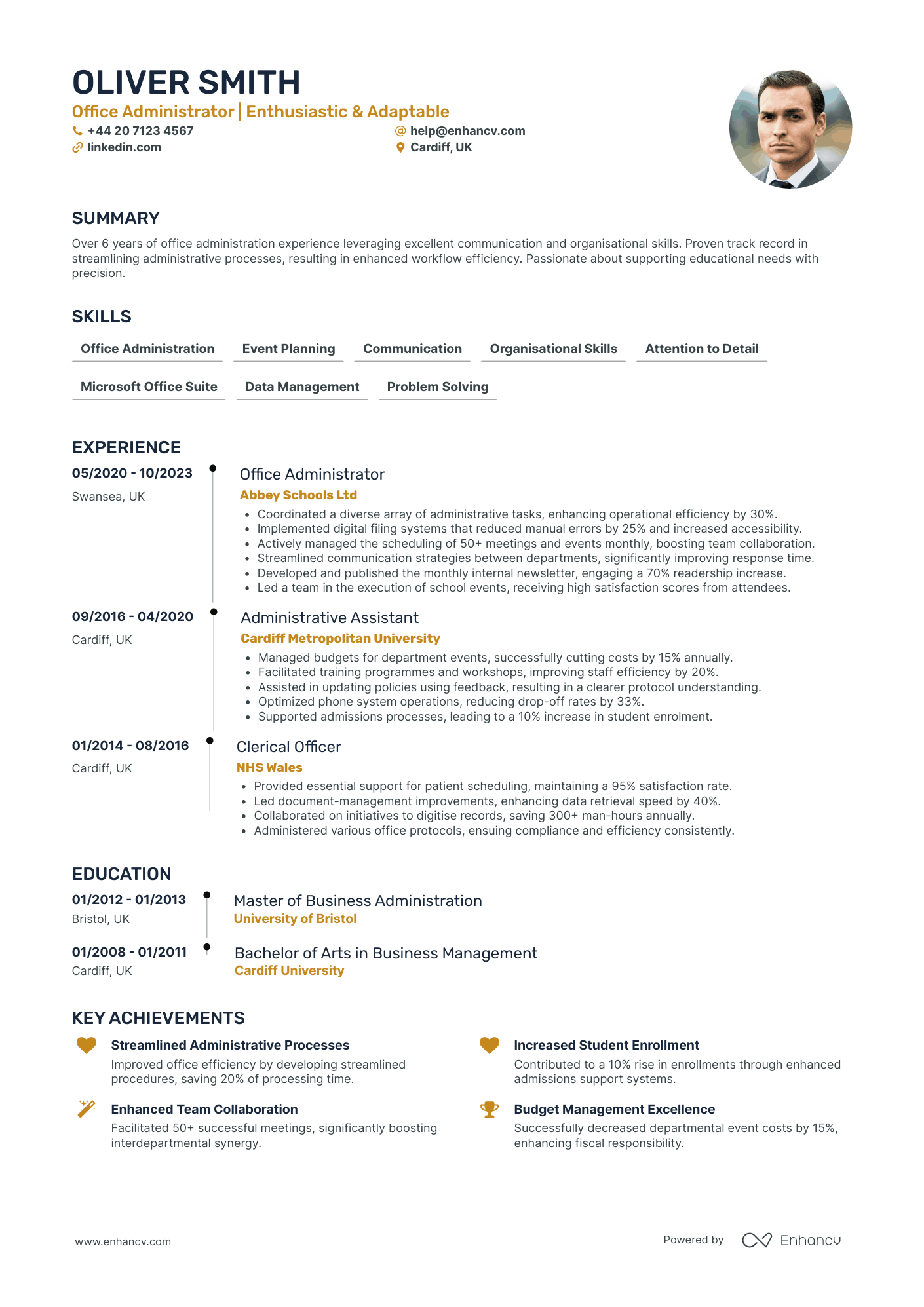 Office Administrator CV Examples & Guide for 2026
