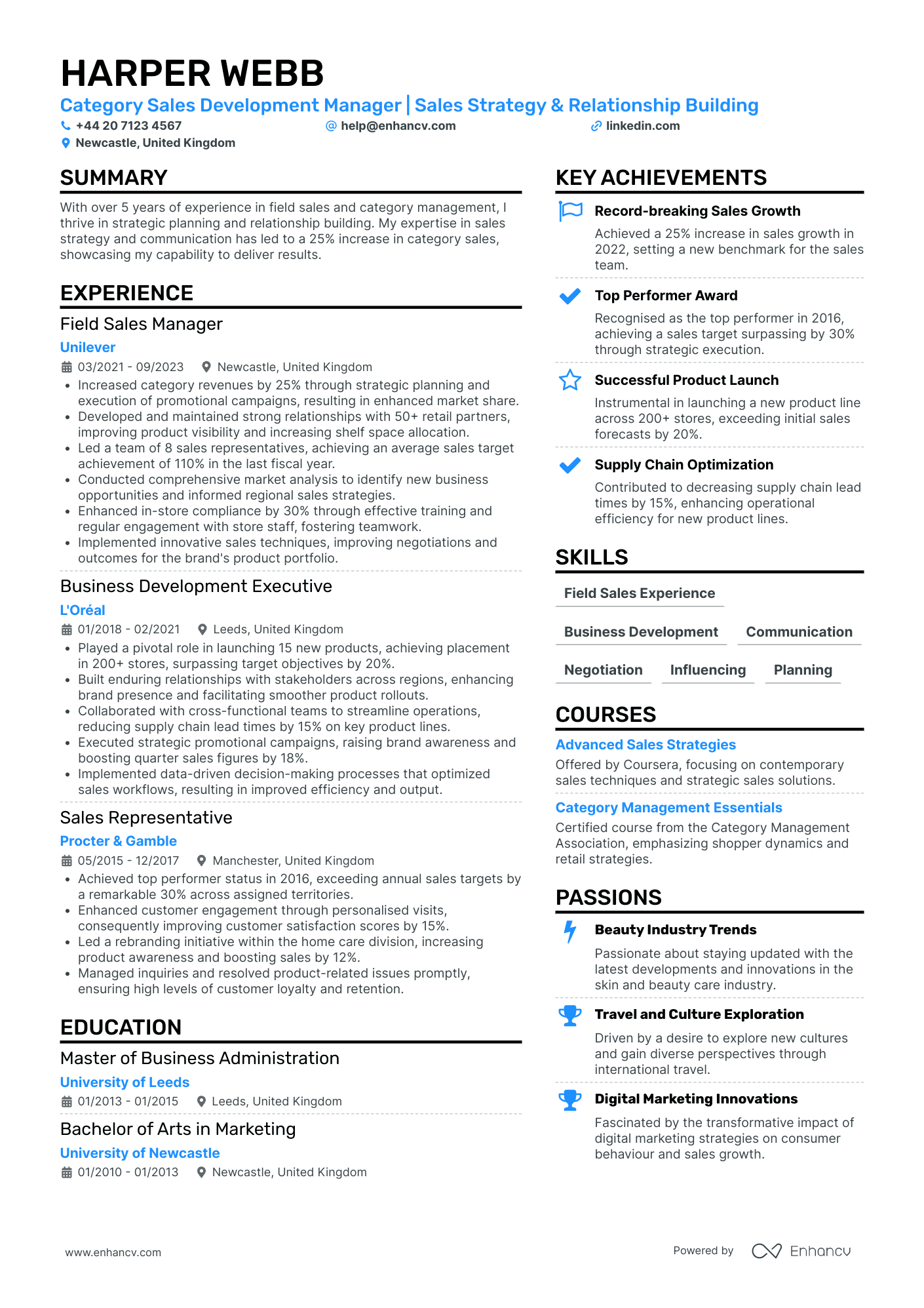 Category Manager CV Examples & Guide for 2026