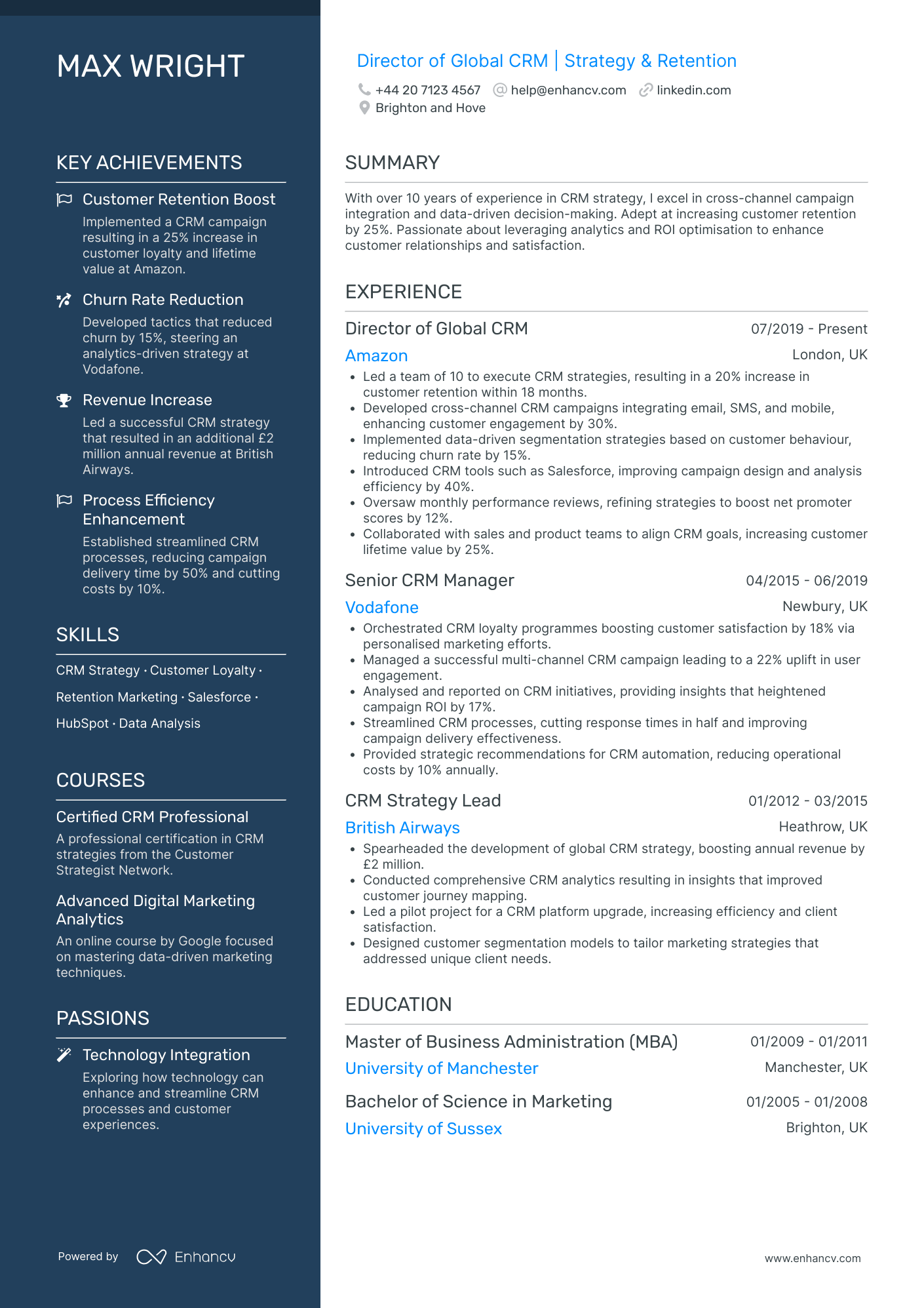 Director Of Operations CV Examples & Guide for 2026