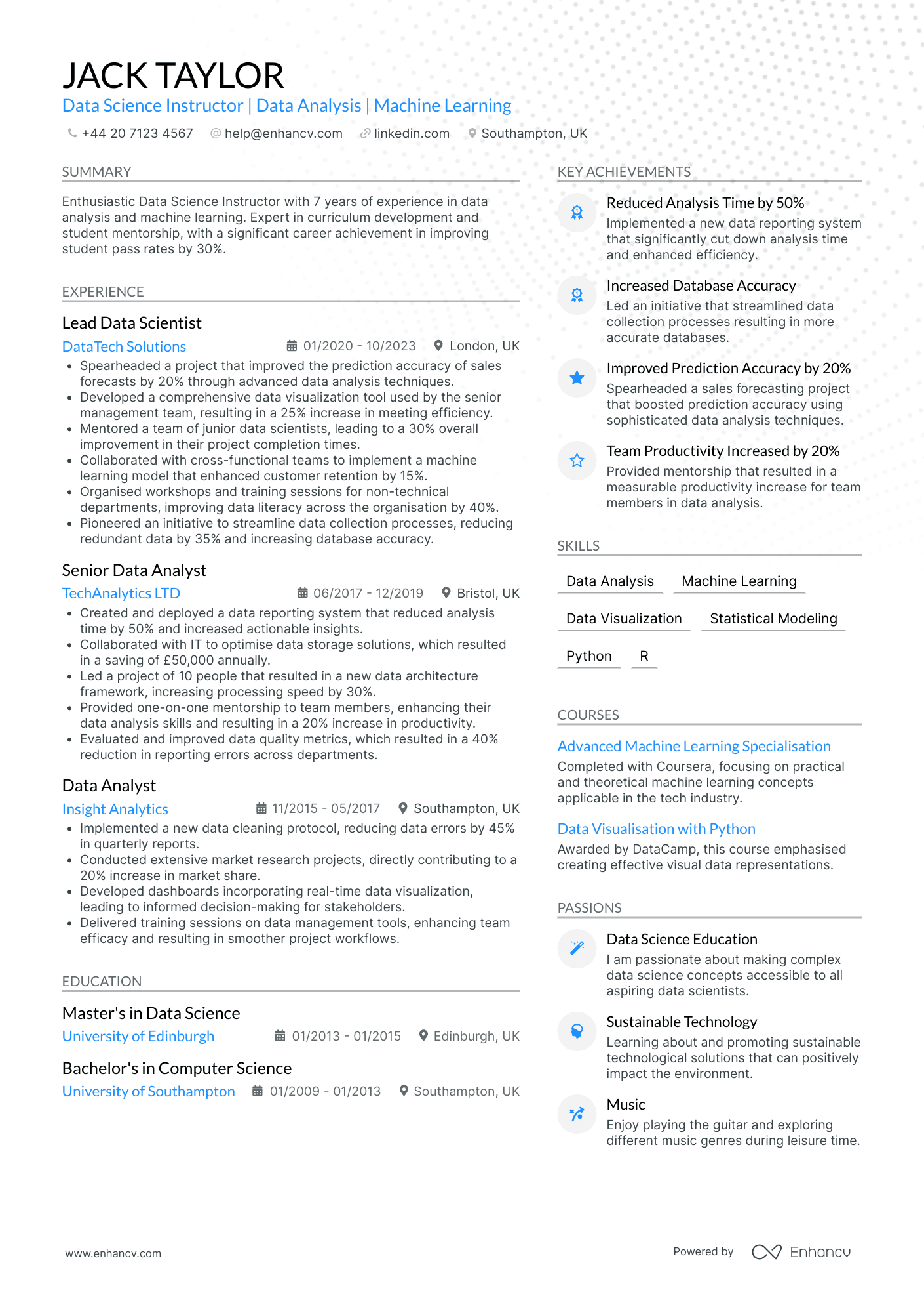 Data Scientist CV Examples & Guide for 2026