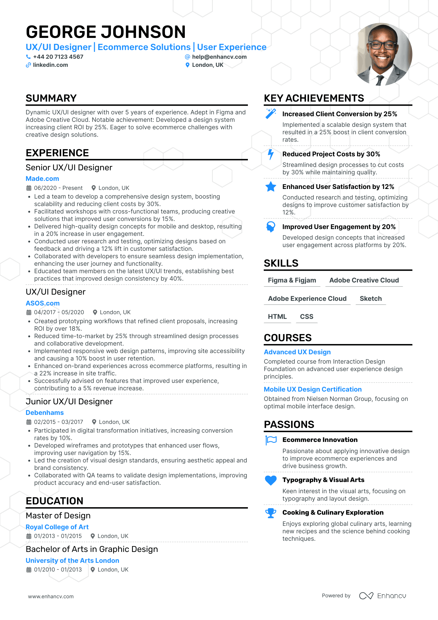 UX UI Designer CV Examples & Guide for 2026